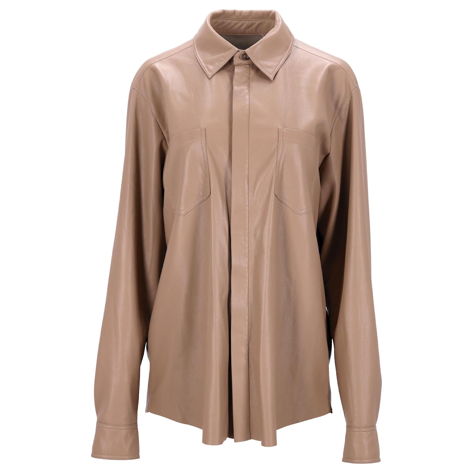Nanushka Roque Roque Faux Leather Shirt
