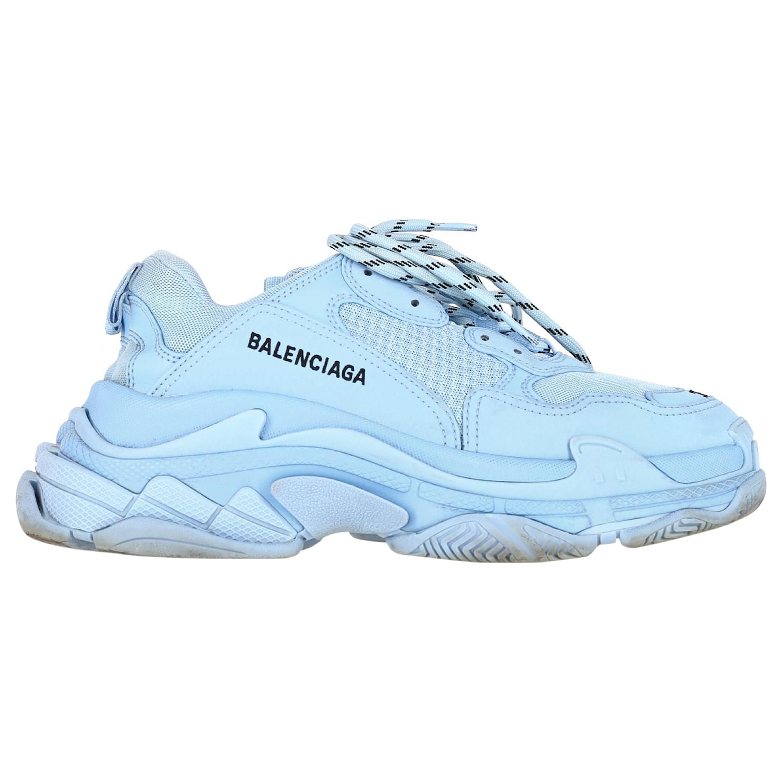 Balenciaga Triple S Sneakers in Light Blue Polyester ref.1613850 - Joli ...