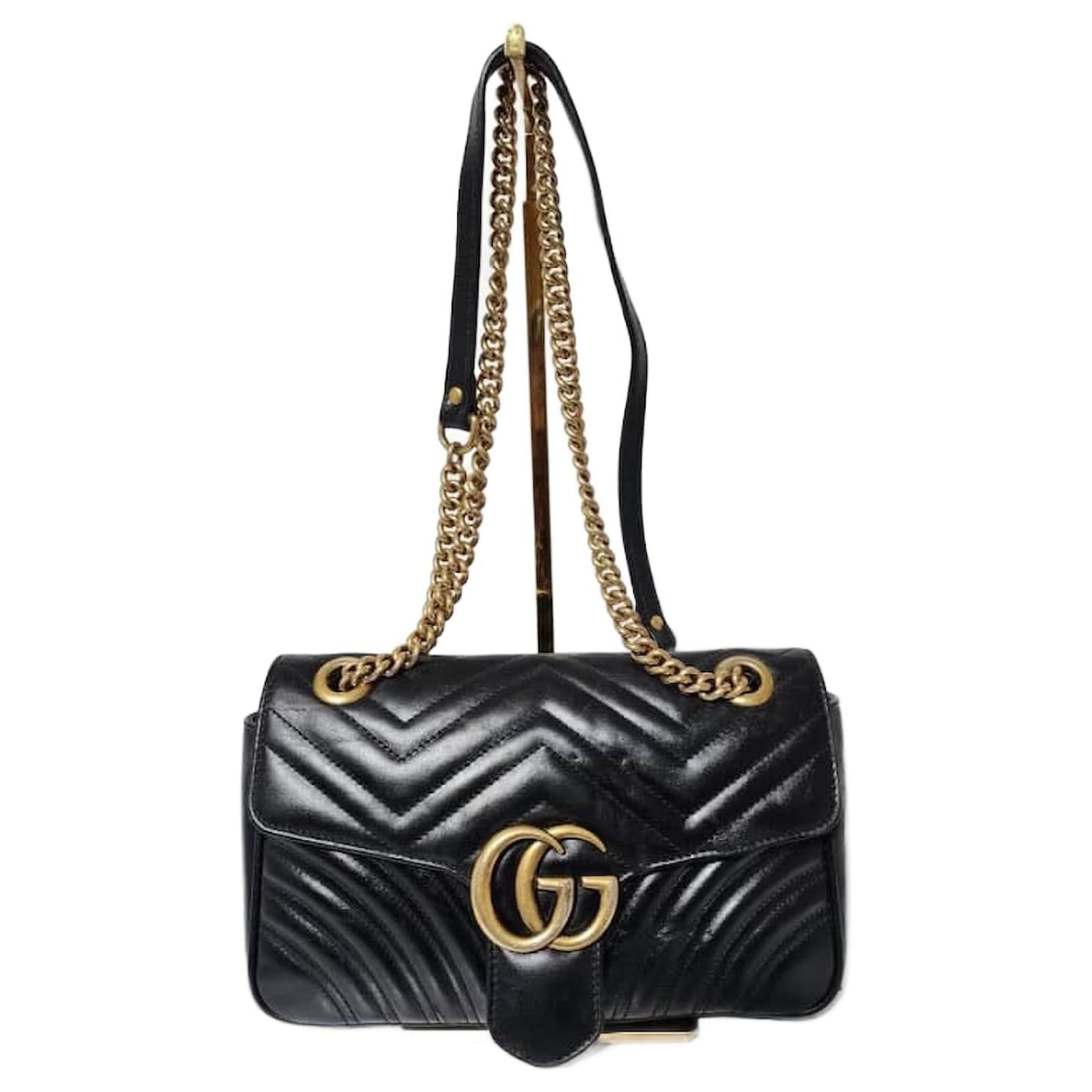 Gucci Marmont Bag Medium Black Gucci Black Velvet GG Marmont
