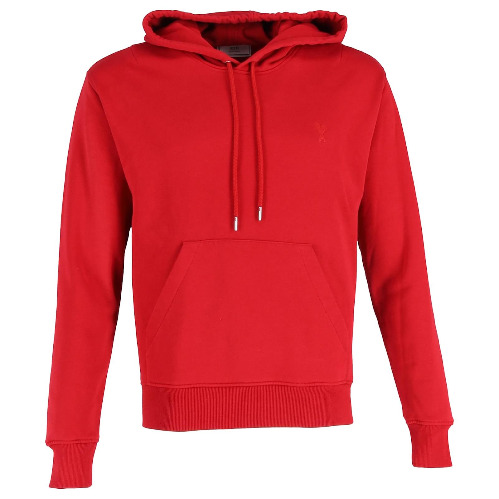 Ami red hoodie hotsell