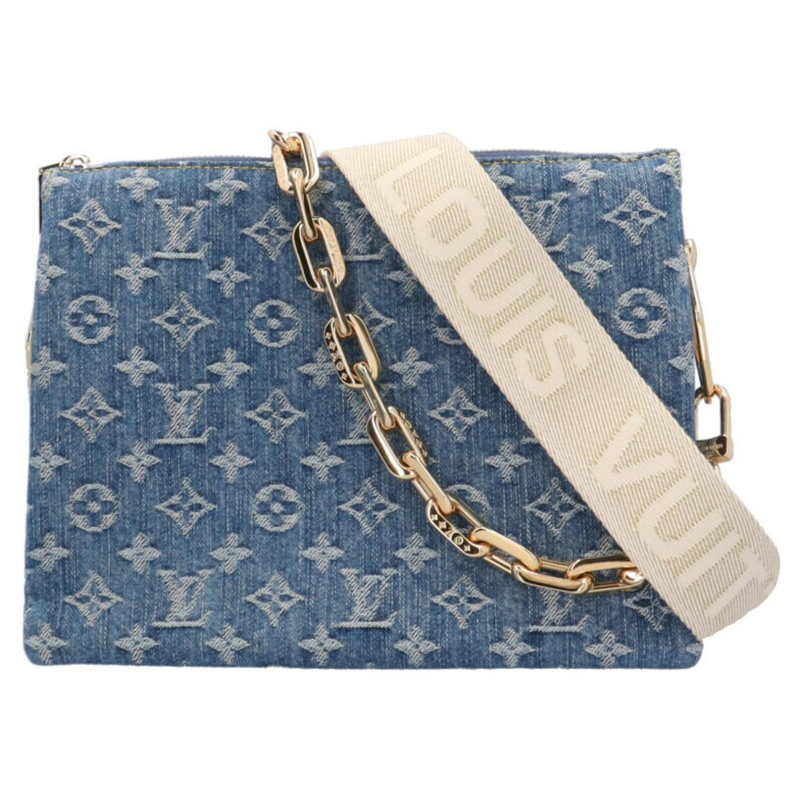 Louis Vuitton Coussin PM Monogram Denim Shoulder Bag Blue ref