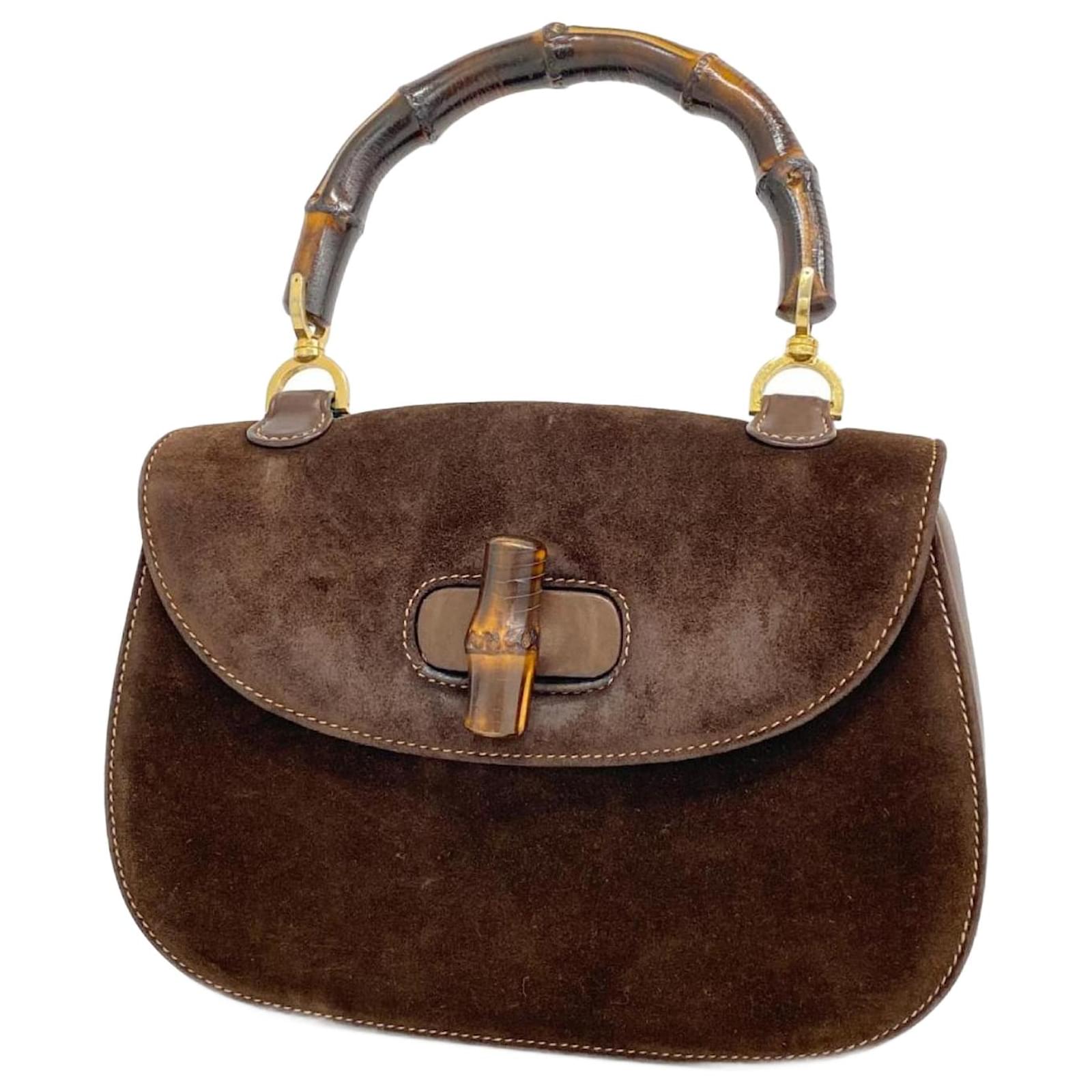 Leather Sac Gucci Daim Marron Sac A Main Gucci Hobo 106235 Cabas