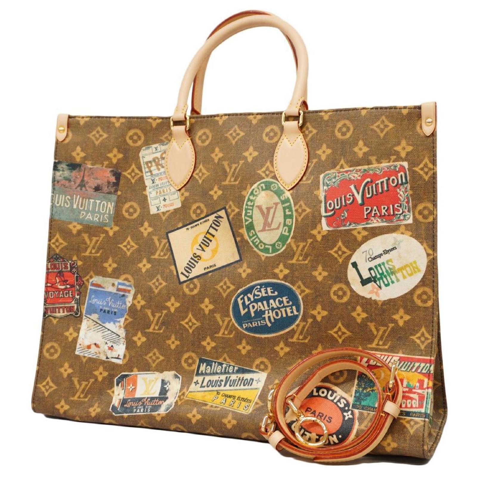 メリー Louis Vuitton Kabas Voyage トリヨン Louis Vuitton Monogram On the Go Voyage Tote Bag Brown ref.1615531