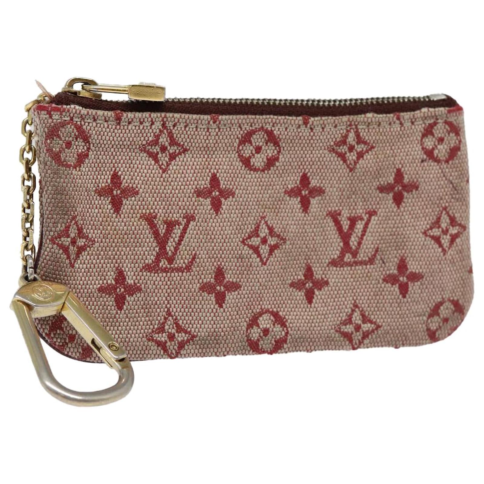 LOUIS VUITTON Monogram Mini Pochette Cles Coin Purse Red M92238 LV Auth  87723 ref.1615756 - Joli Closet