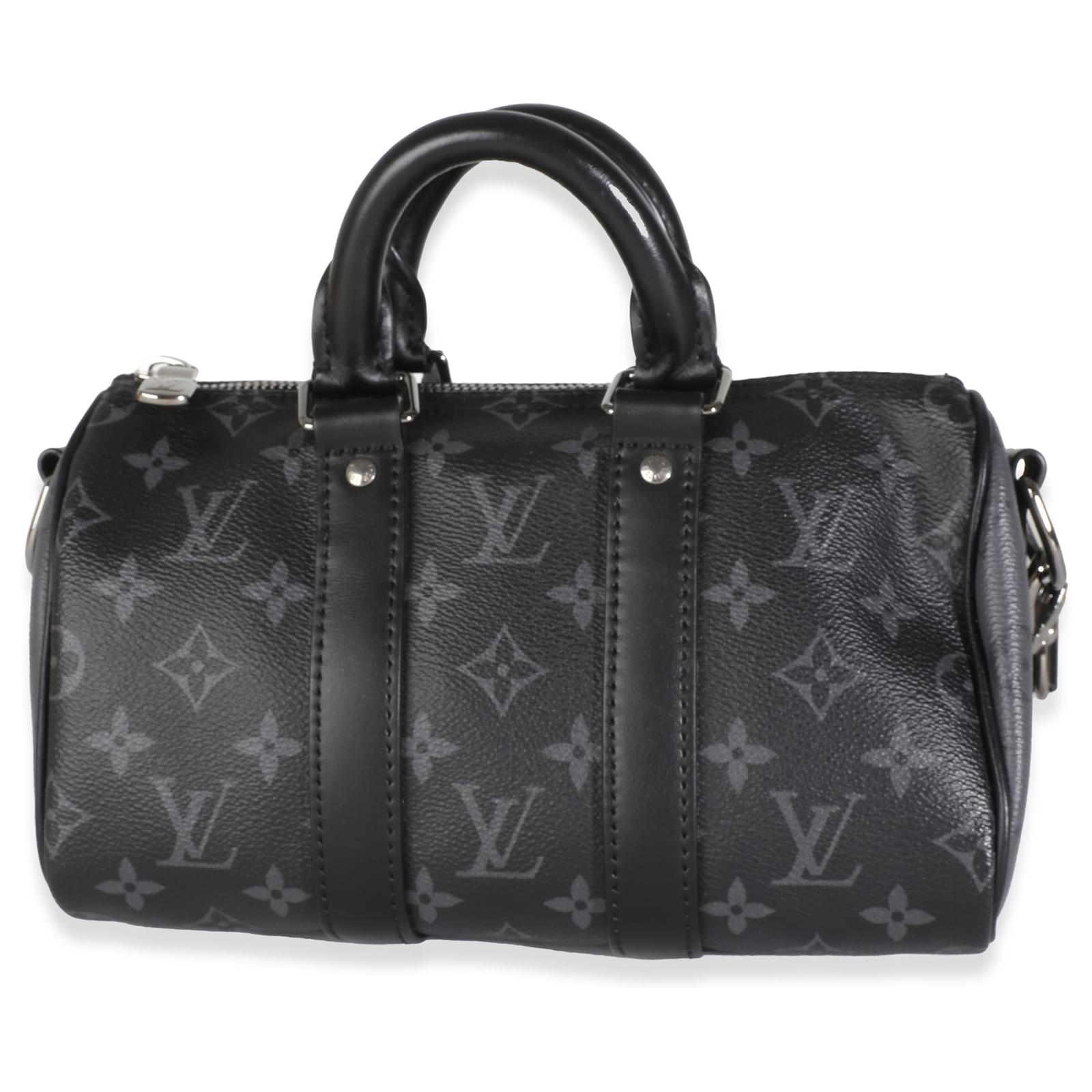 Louis Vuitton Monogram Eclipse Canvas Speedy Bandouliere 25 Brown Black Cloth ref.1616405 Joli Closet