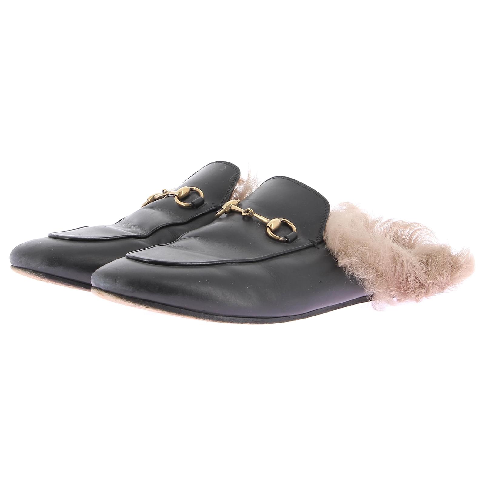 GUCCI Sandals T.EU 39 Fur Black ref.1616912 - Joli Closet