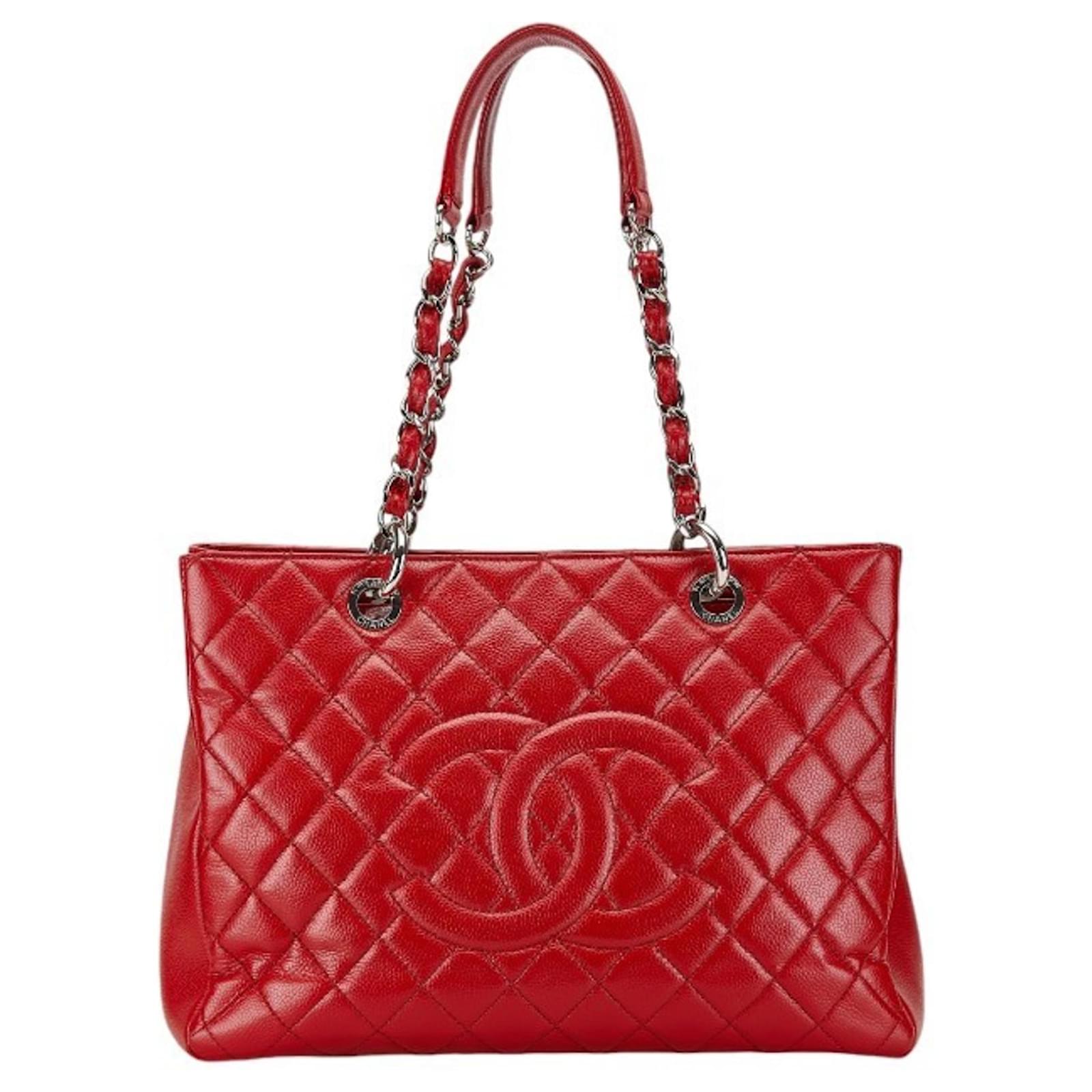 Chanel Matelasse Coco Mark Chain Tote Bag Red ref.1617920 - Joli