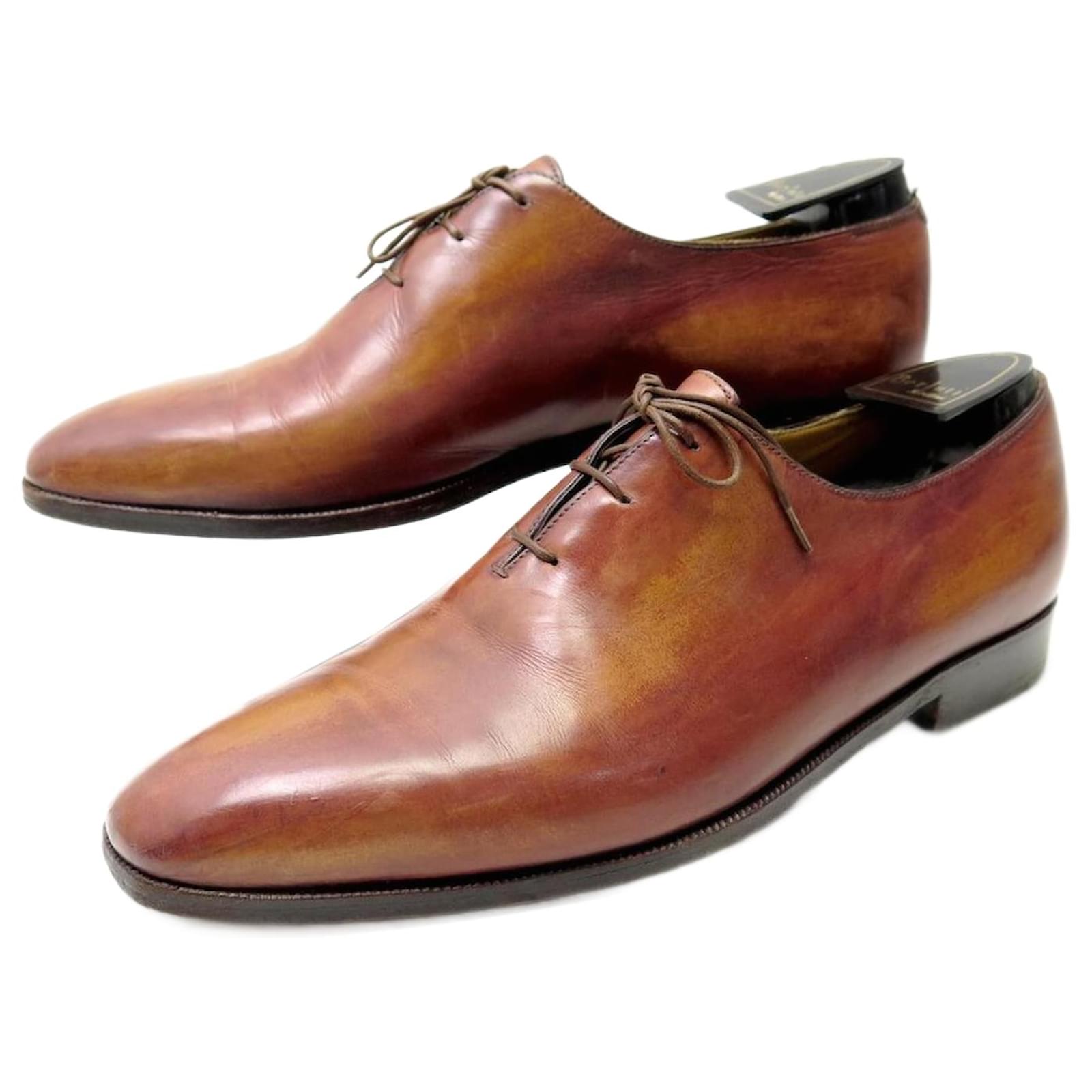 BERLUTI OLGA ONE CUT 349 OXFORD 9 43 PATINA LEATHER SHOE BERLUTI OLGA ONE CUT 349 OXFORD 9 43 PATINA LEATHER SHOE