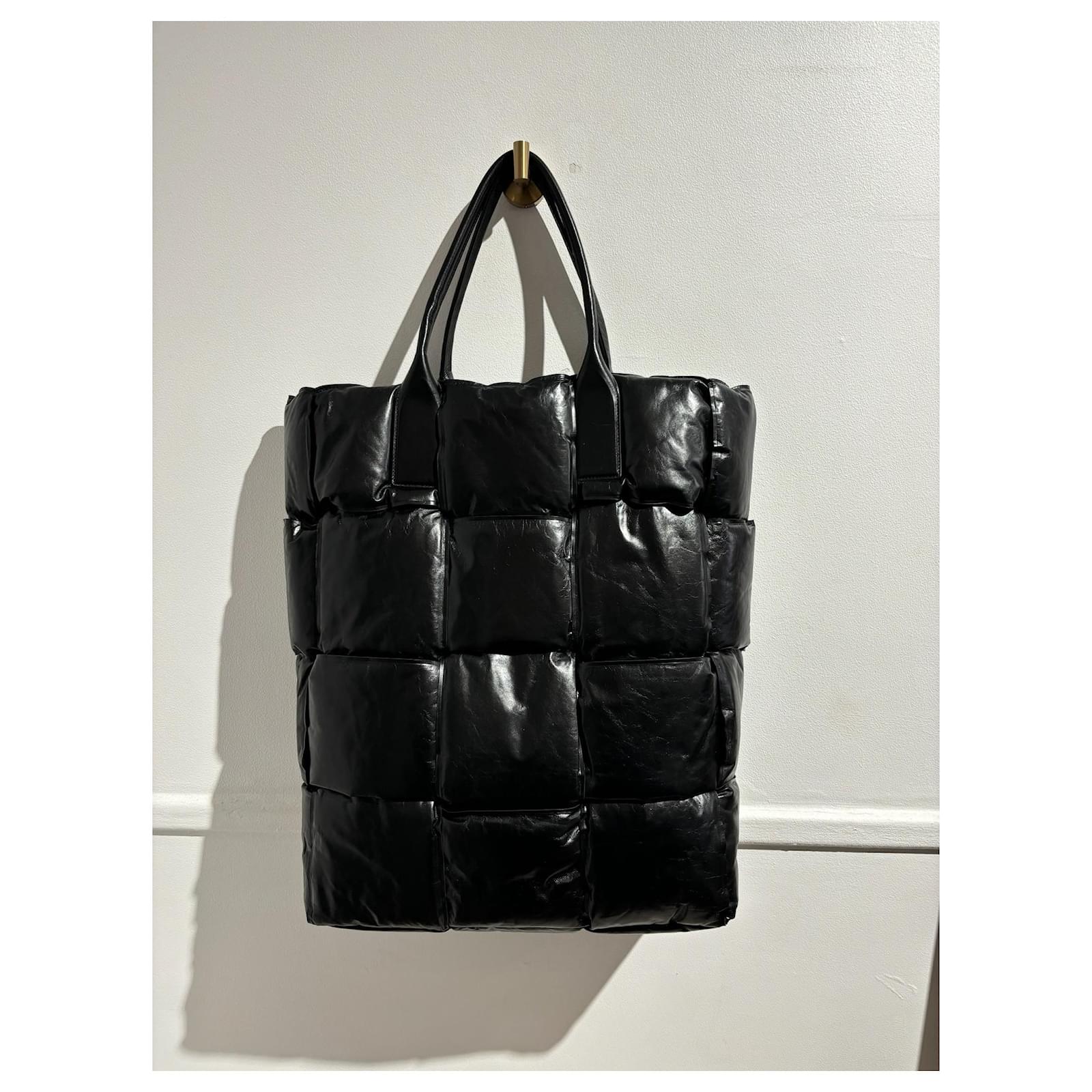 Schwarze Handtasche Bottega Veneta Tasche Gebraucht BOTTEGA VENETA