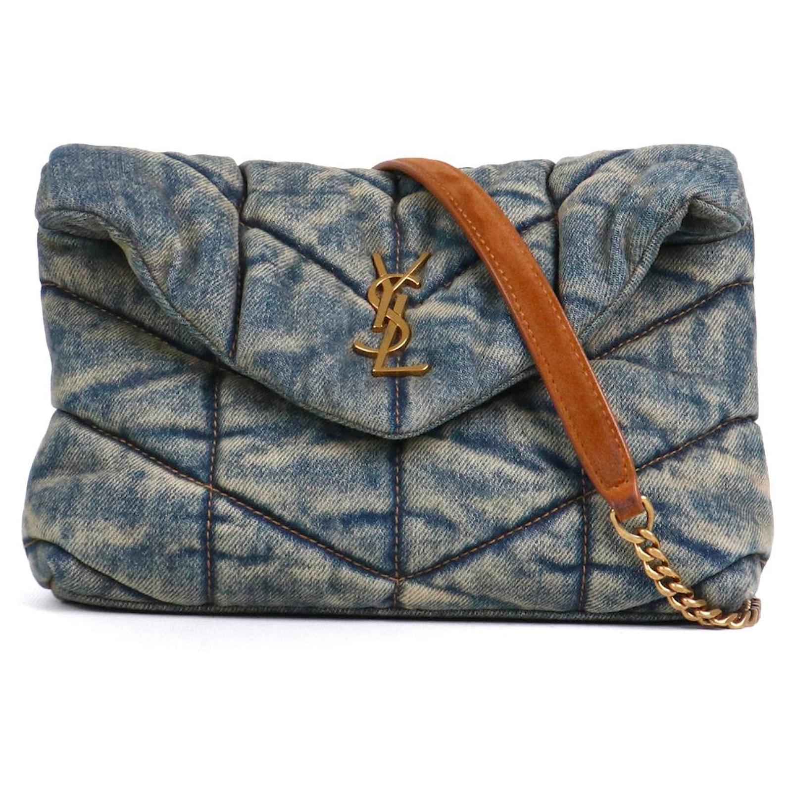 SAINT LAURENT Handbags Denim Jeans Navy blue