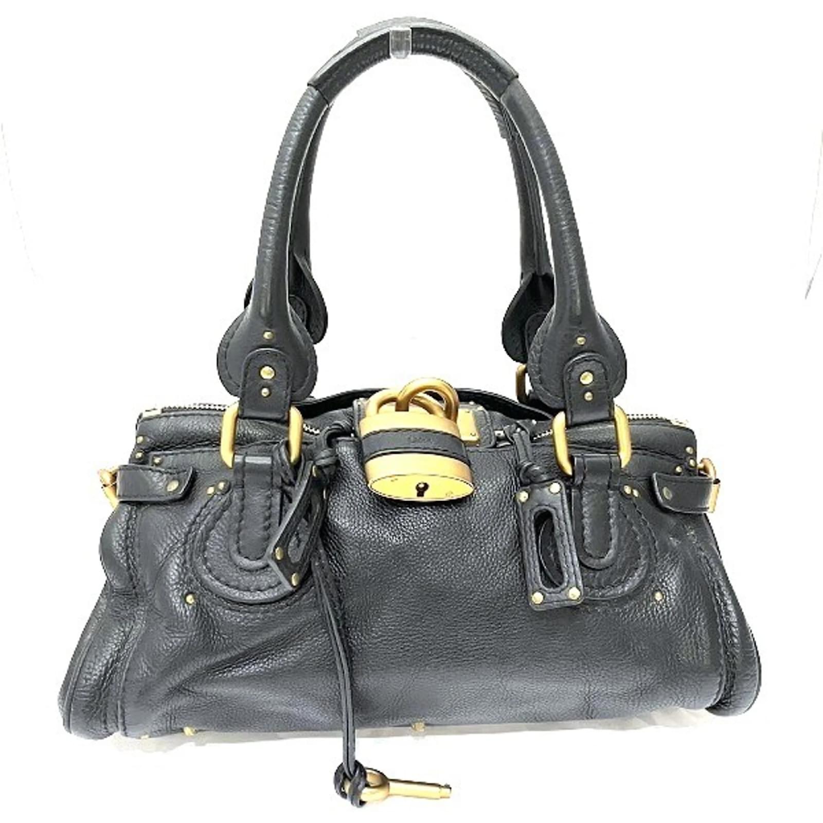 Chloé Paddington Handbag Black Leather ref.1622545 - Joli Closet