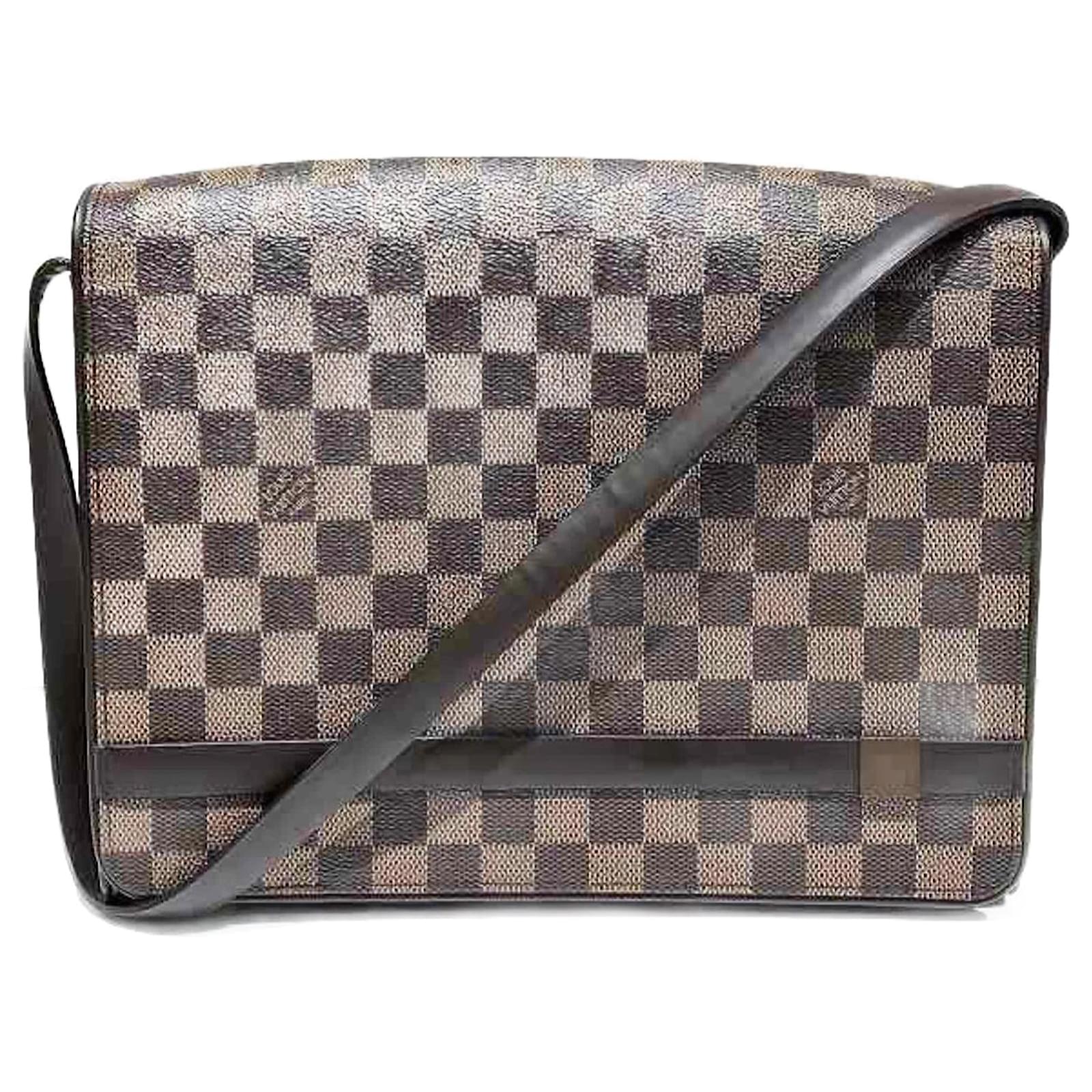 Louis Vuitton Damier Tribeca Carre Shoulder Bag Brown ref  display picture 1