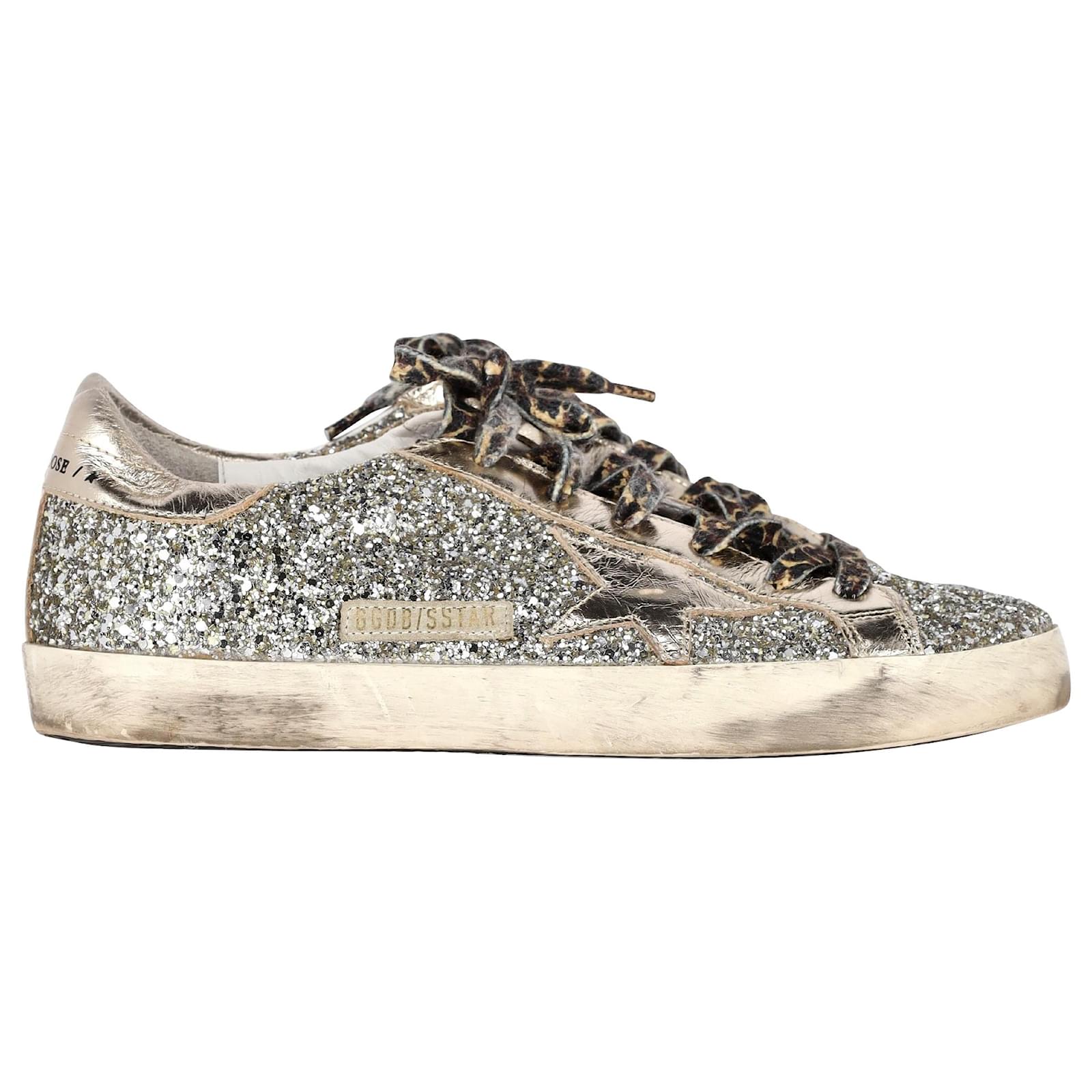 Golden goose grise pailletée on sale