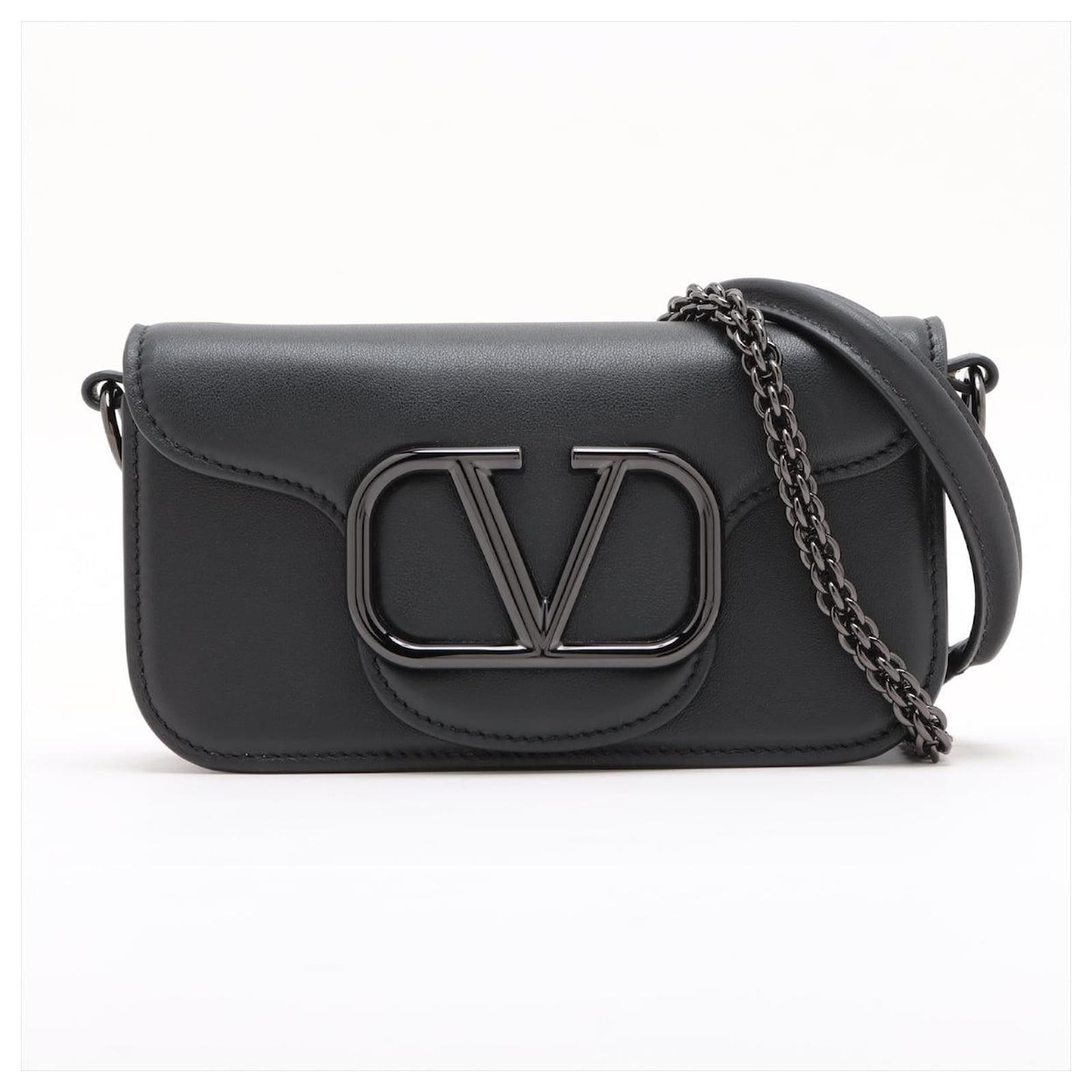 Valentino Garavani Loco Small Calfskin Leather 3-Ways Flap