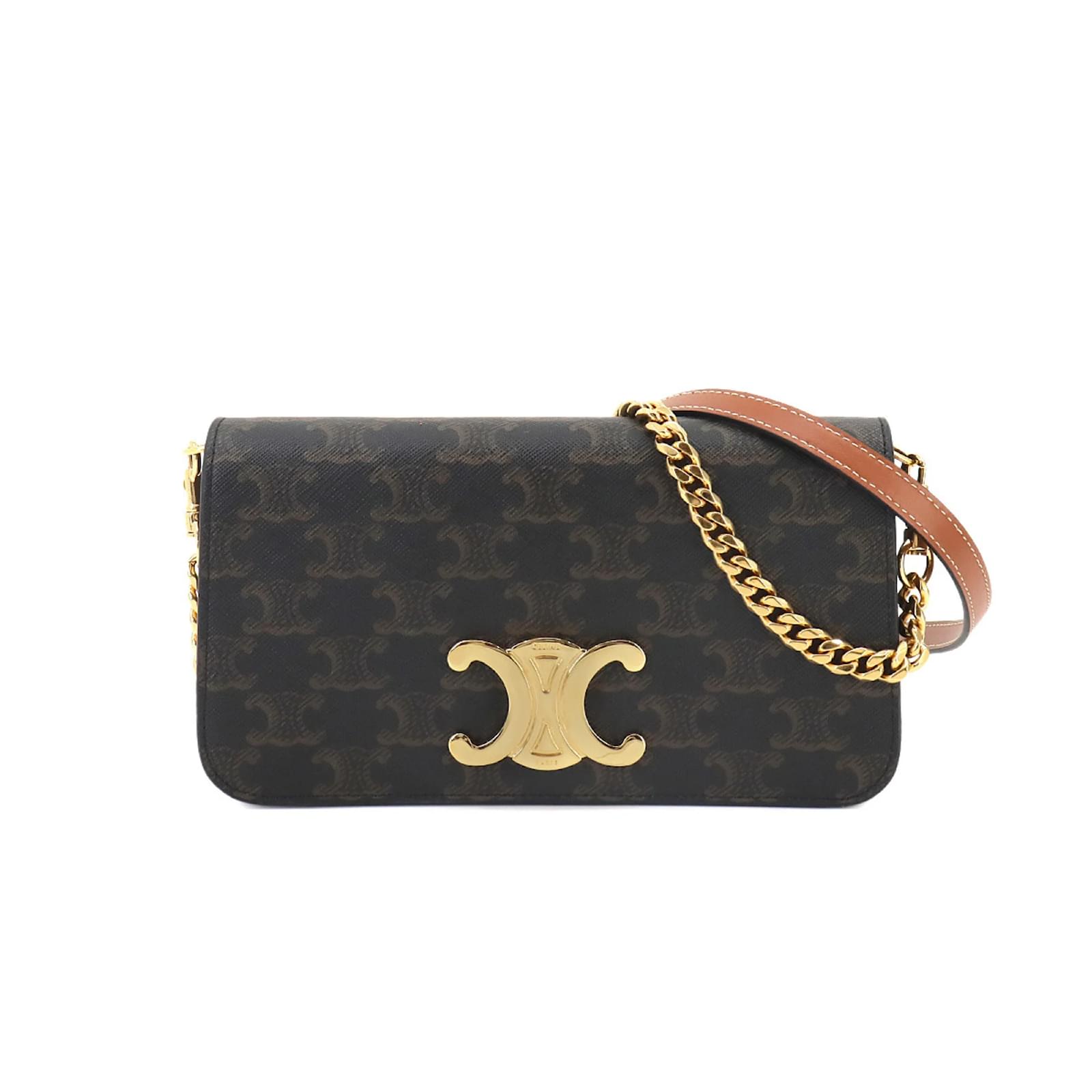 Céline CELINE Triomphe Multi Pochette 2way Chain Hand