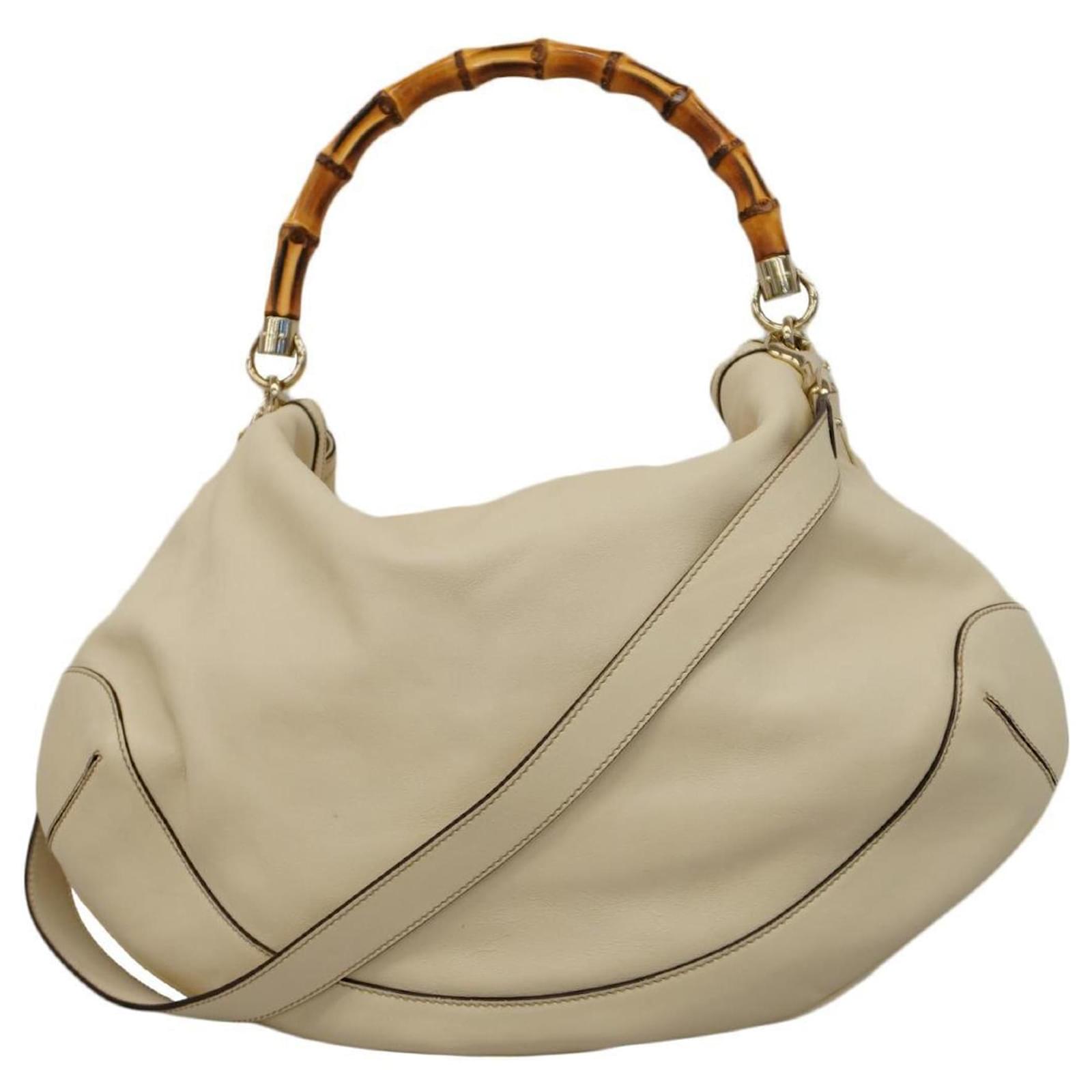 GUCCI バッグ GUCCI Calfskin Bamboo Web Large Dionysus Top Handle Bag Black