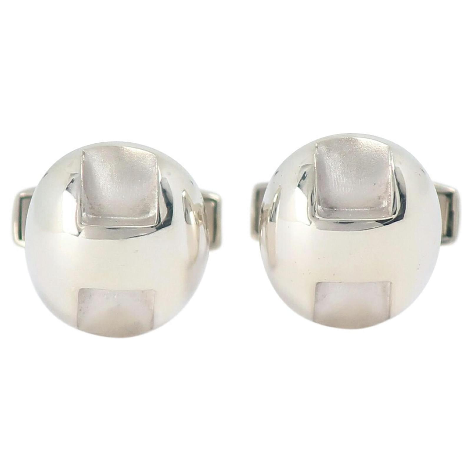 Hermès Hermes Silver 925 Cufflinks Silvery ref.1627197 - Joli Closet