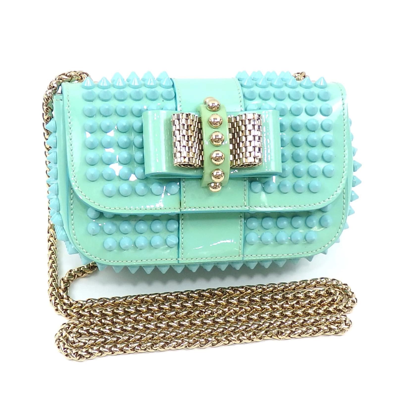 Christian Louboutin Lime Green Shoulder Bag Leather ref
