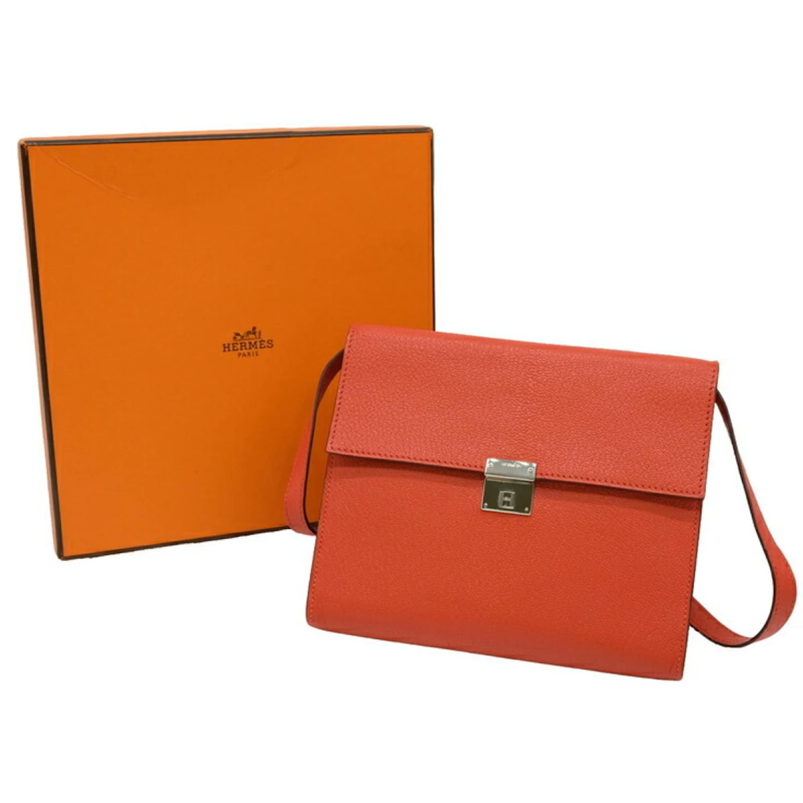 Hermès Pochette Sac à Bandoulière Hermes Click 16 Diamant Orange