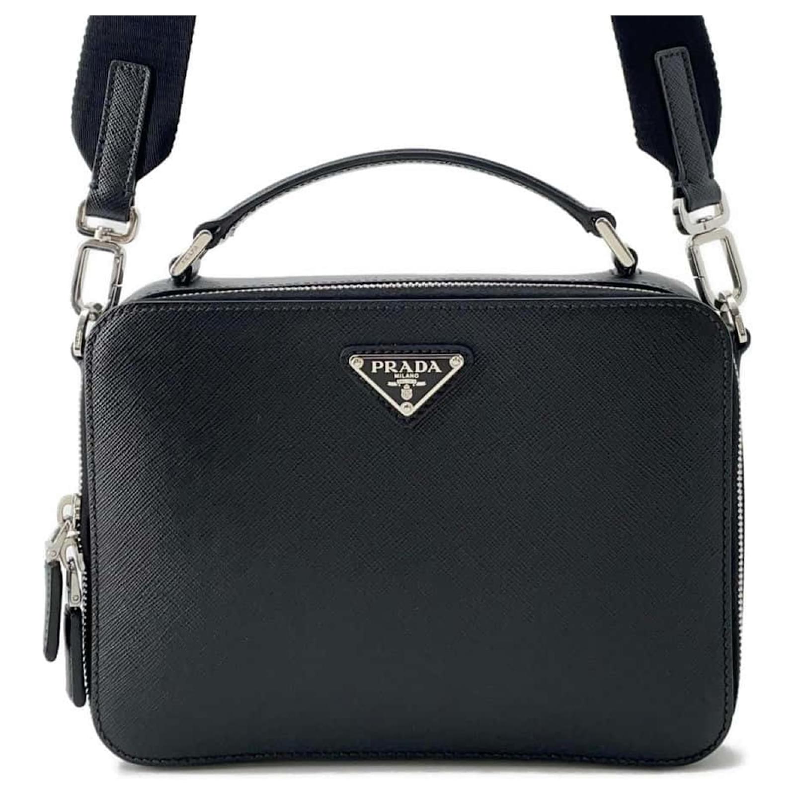 Prada Saffiano Leather Shoulder Bag Black ref.1630289 - Joli