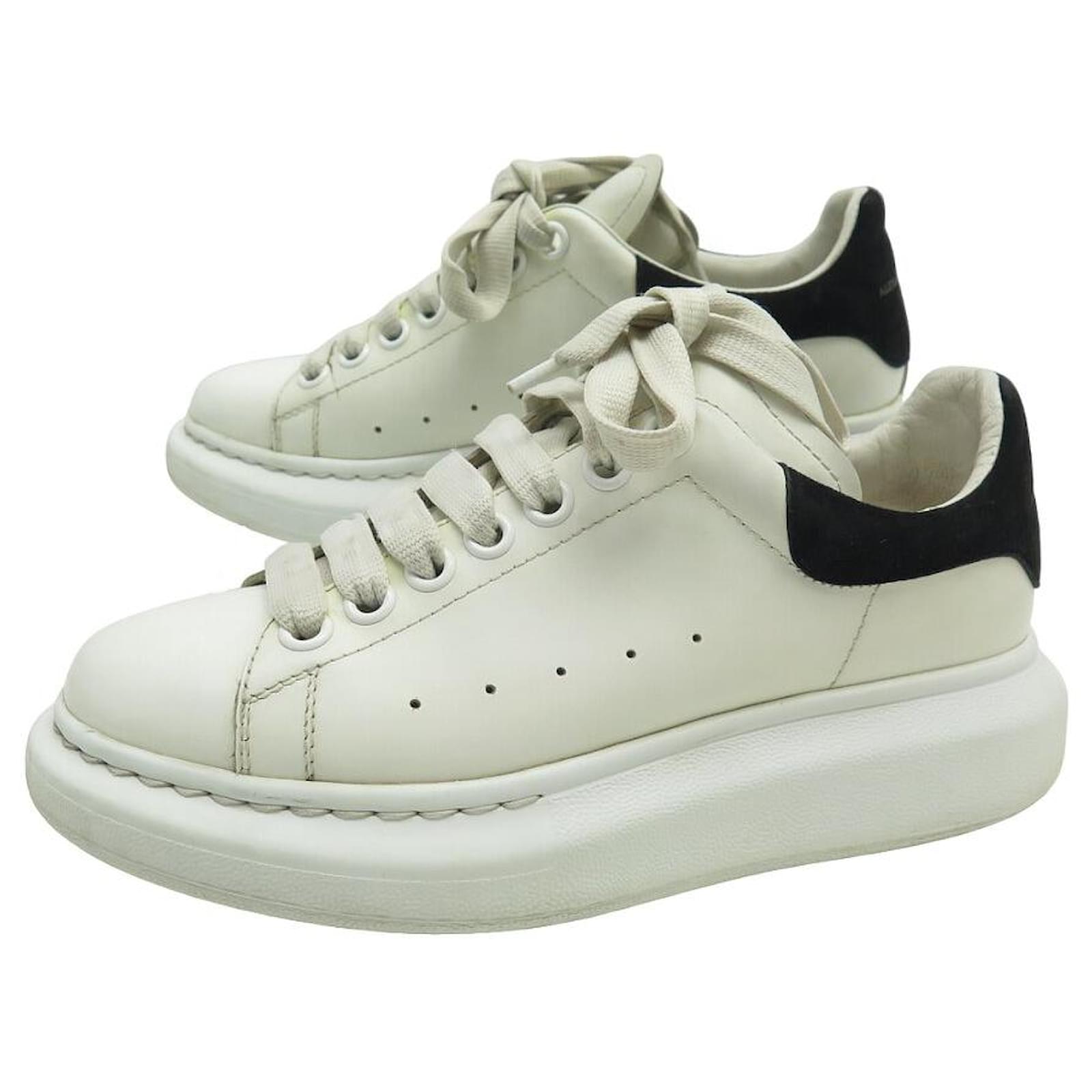 CHAUSSURES ALEXANDER MCQUEEN LARRY OVERSIZE 46221 CUIR 37.5 SNEAKERS SHOES