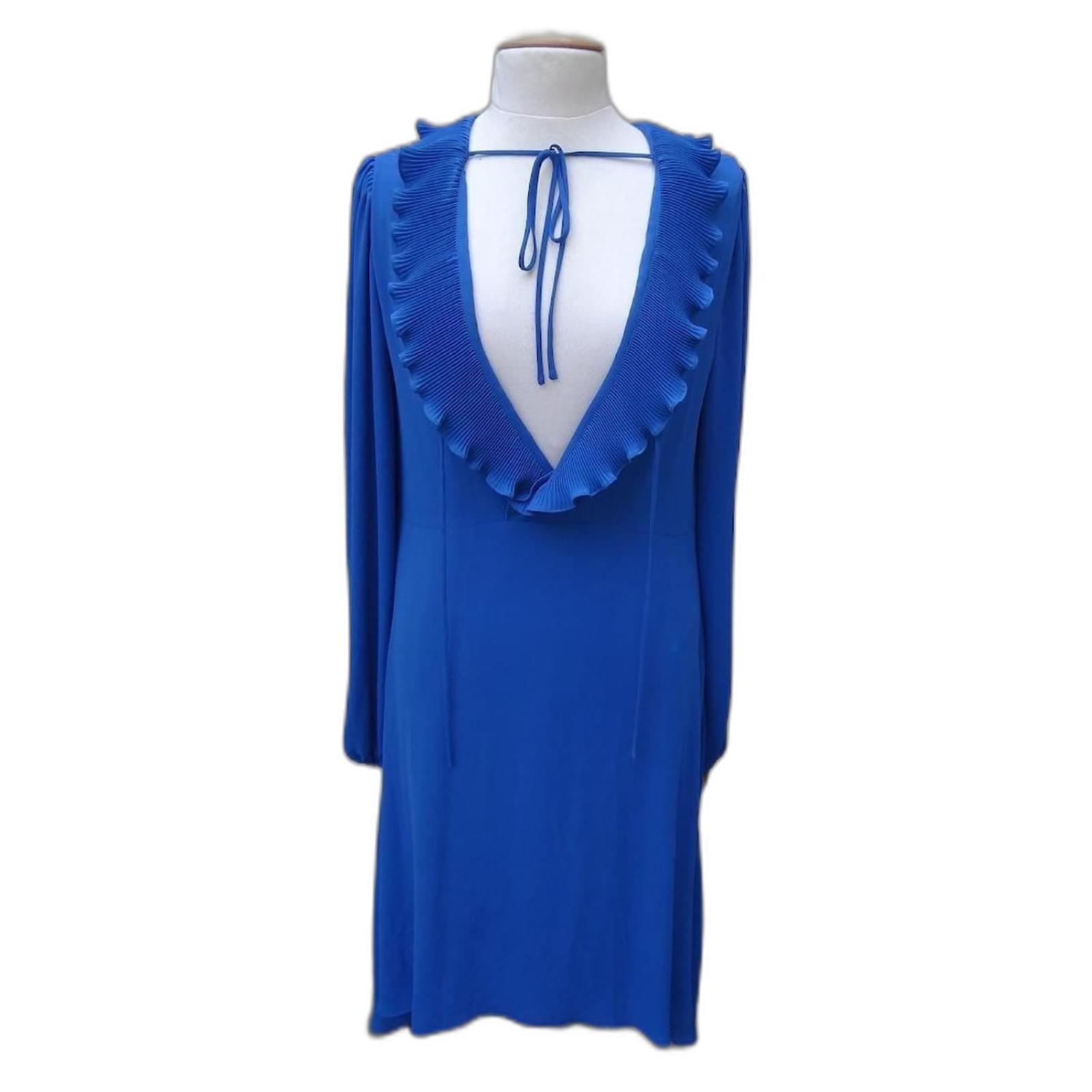 target white and blue floral dress Dress