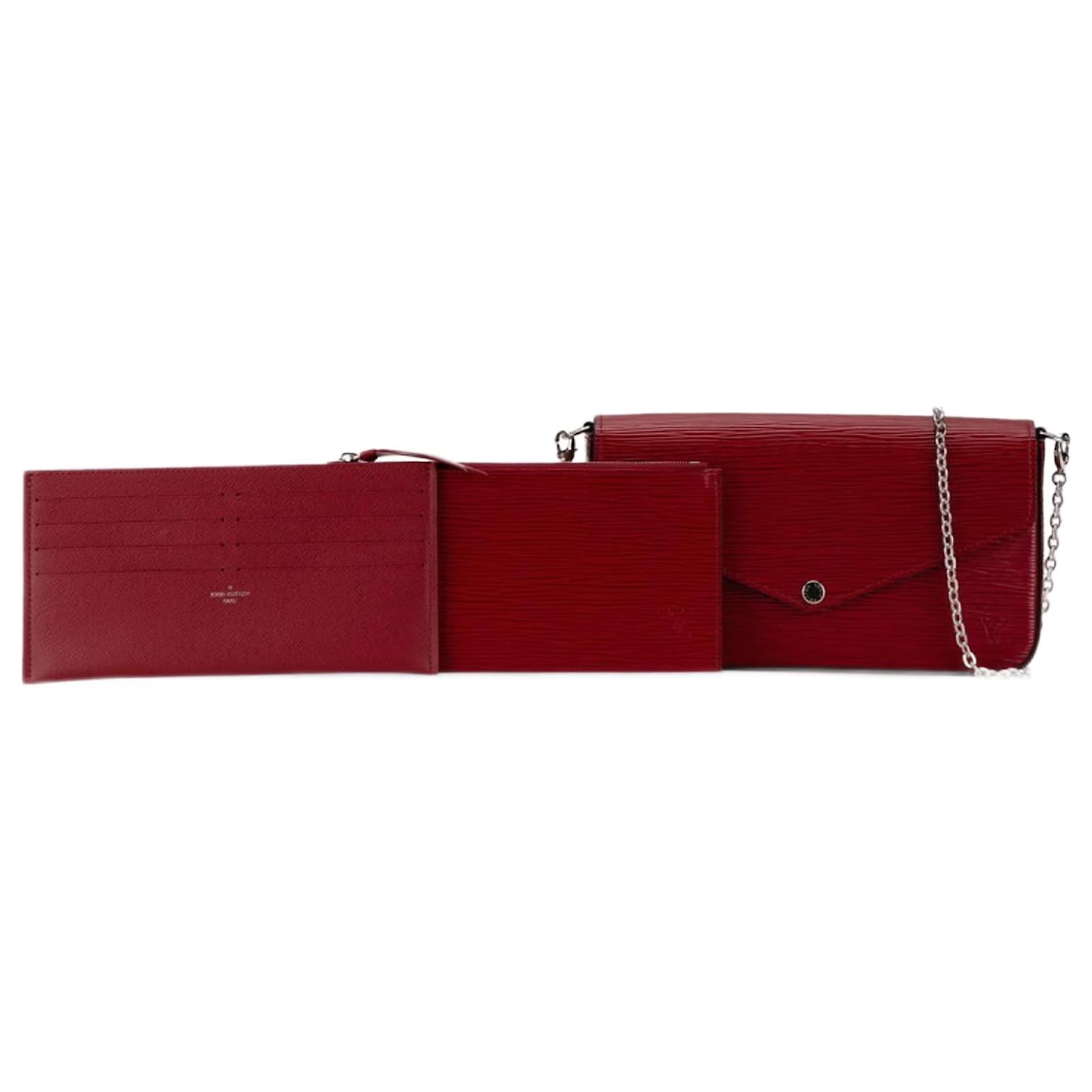 Sac à bandoulière Louis Vuitton Epi Pochette Felicie avec chaîne