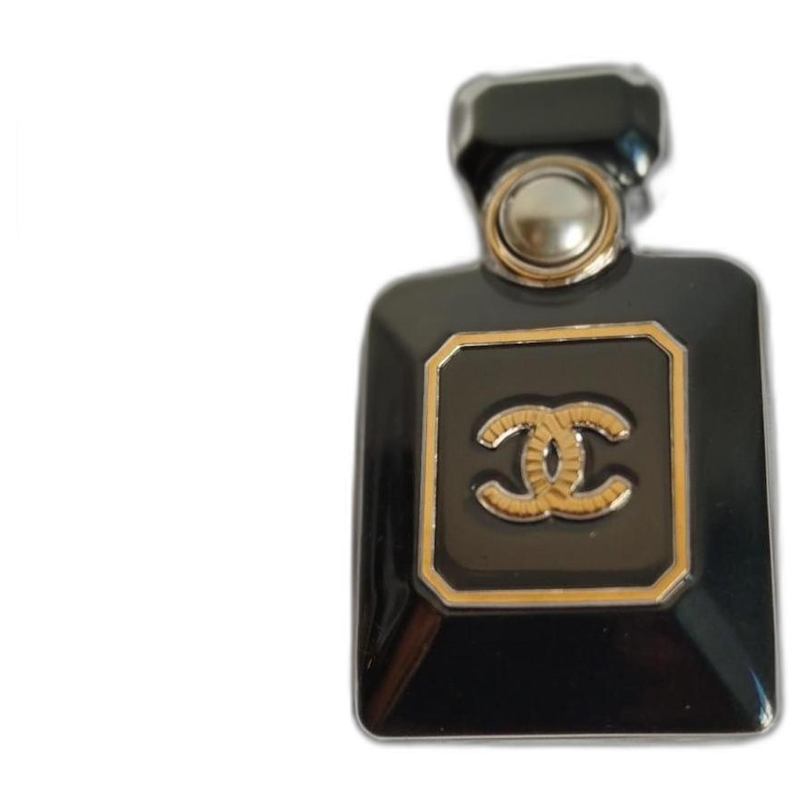 Chanel perfume brooch Golden Metal Joli Closet