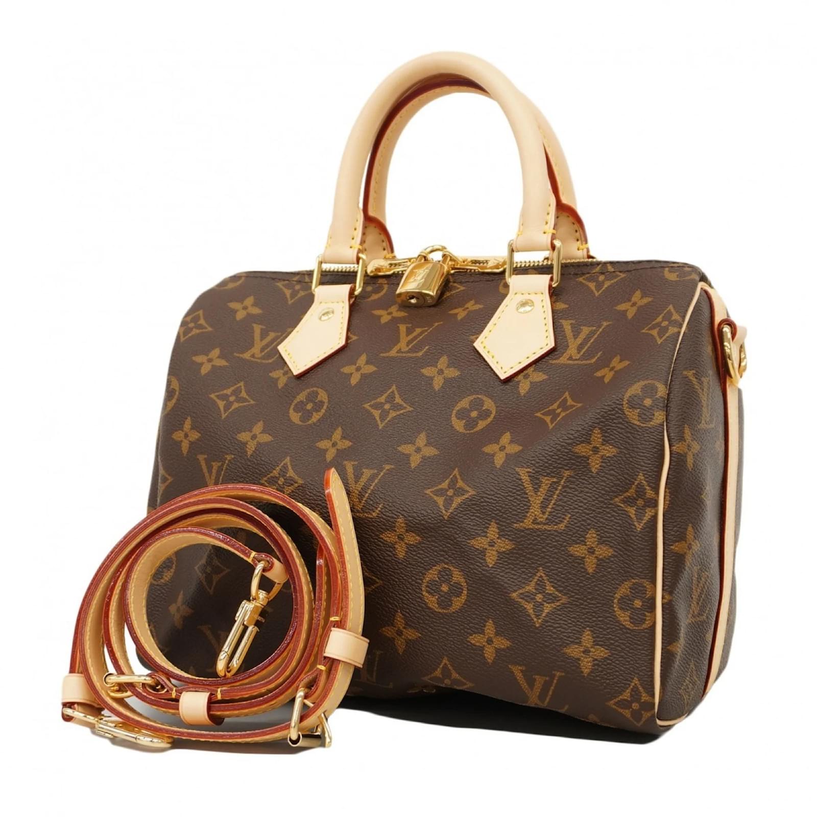 Louis Vuitton Monogram Speedy Bandouliere 25 Handbag Brown ref