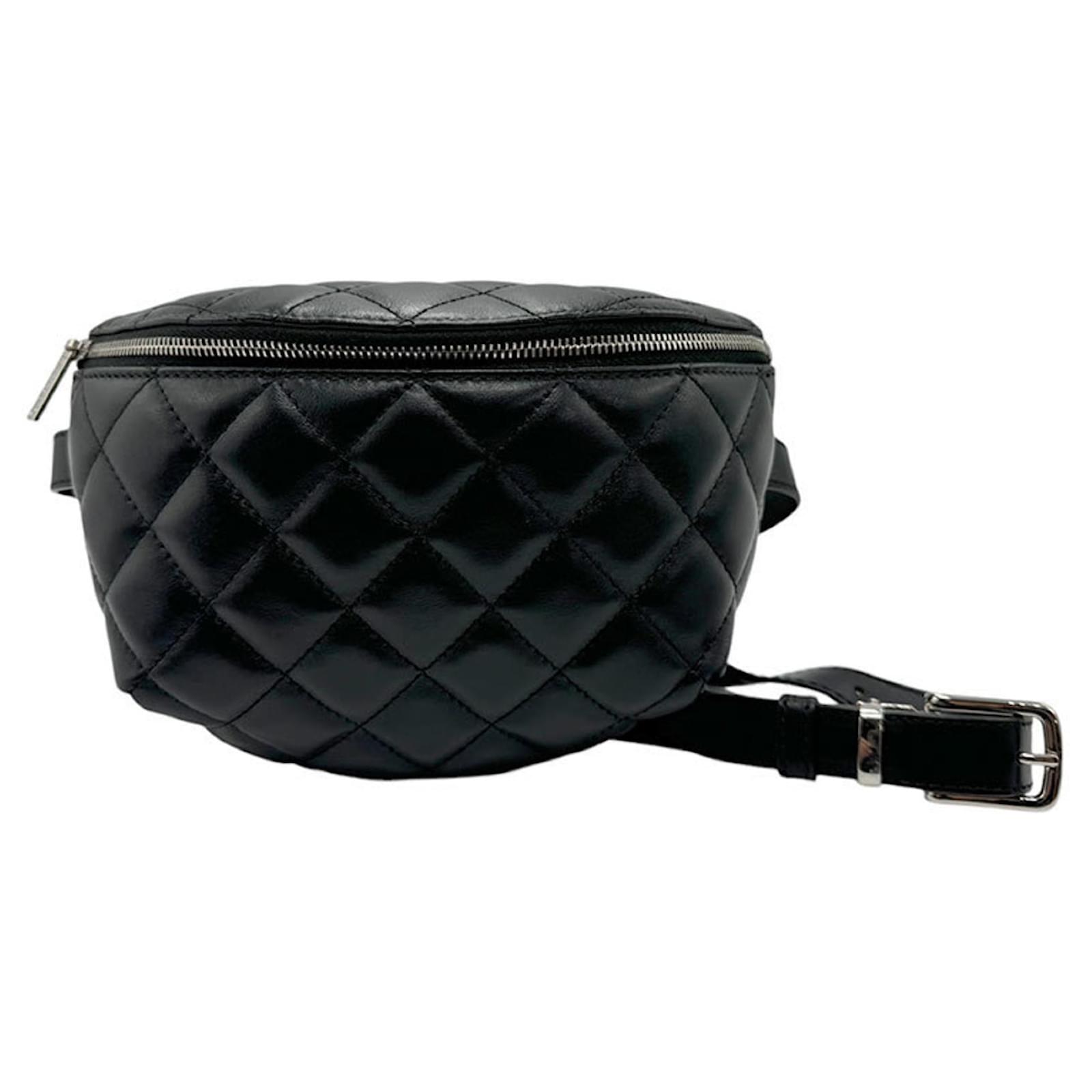 Chanel Lammleder Bauchtasche Schwarz Joli Closet