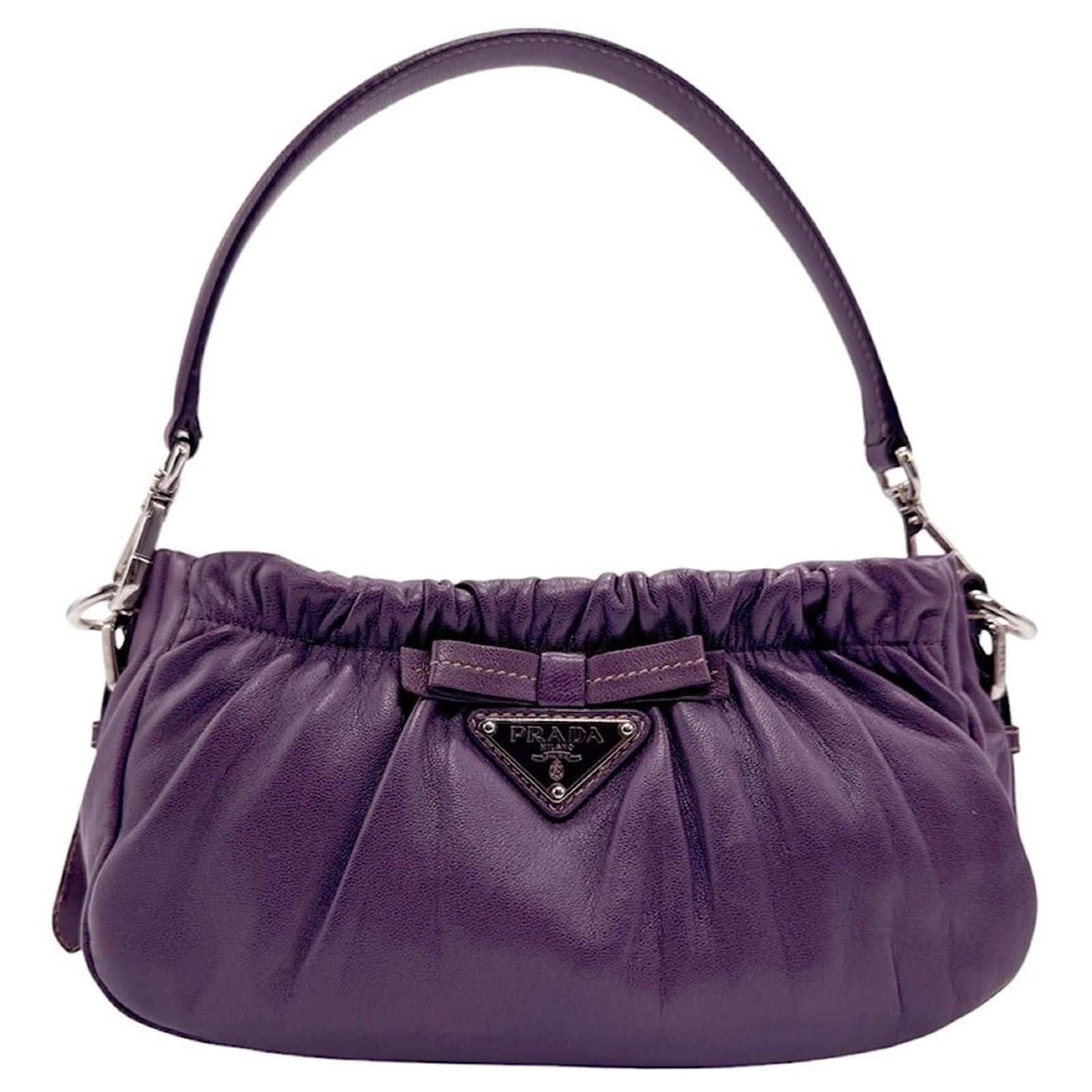 Prada Purple Leather Handbag ref.JC1632144 (Sold) - Joli Closet