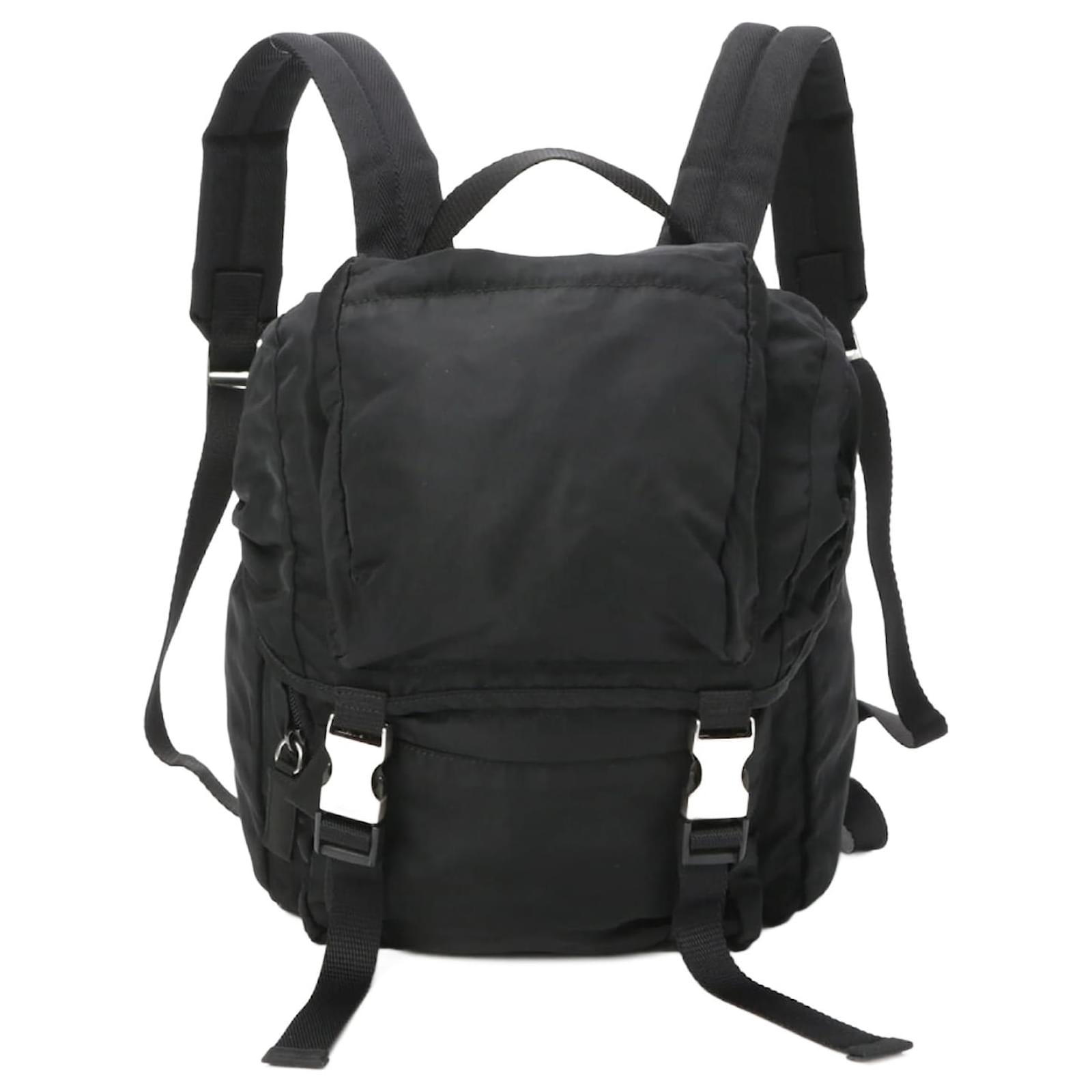 バッグ PRADA LEATHER TESSUTO NYLON BACKPACK PRADA Medium Re-Nylon and brushed leather backpack