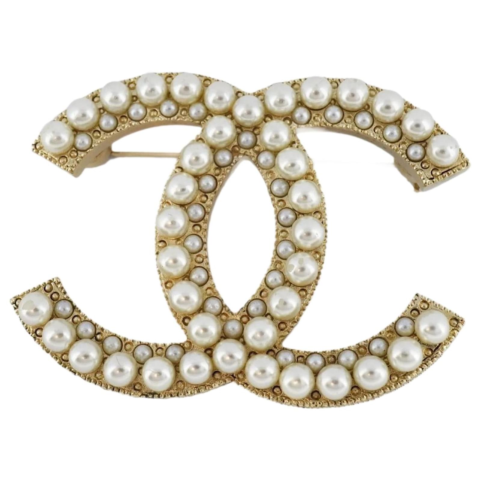 CHANEL(シャネル) ビッグパール ココマーク ピアス フェイク