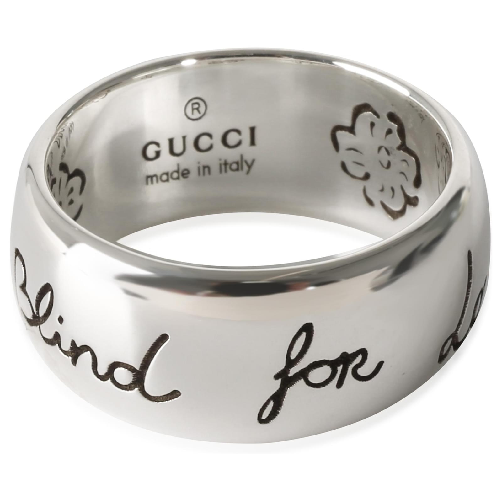 Band Ring Gucci Ring Blind For Love Blind For Love Wide Ring