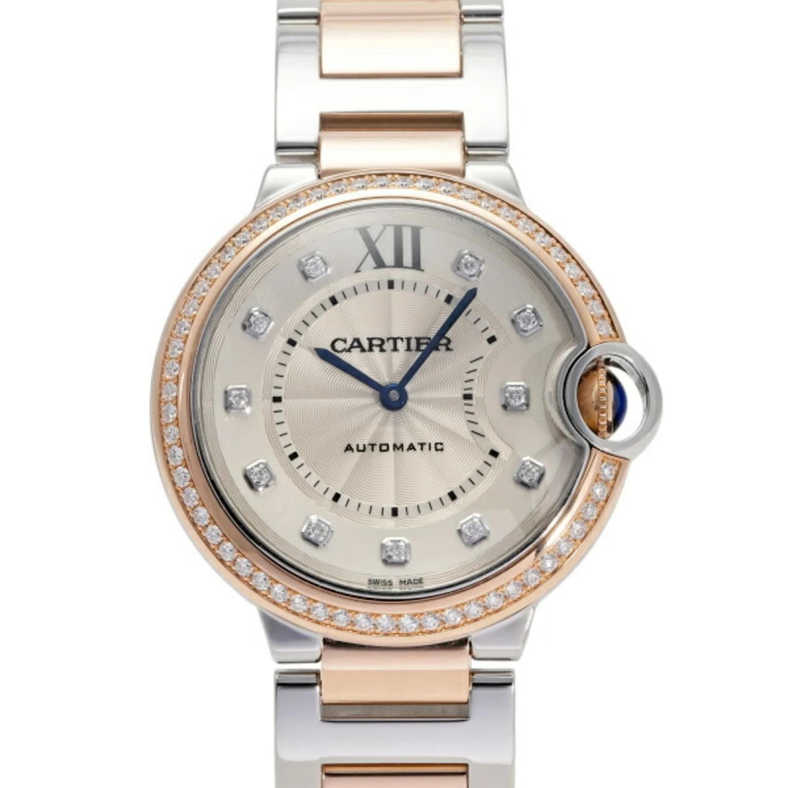 Damenarmbanduhr Cartier Ballon Bleu 36mm Golden Joli