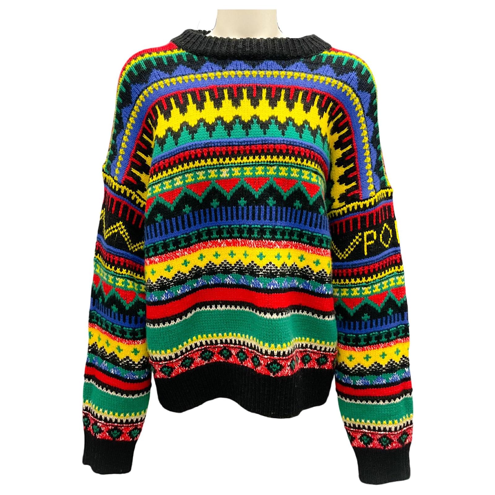 Polo Ralph Lauren Multi Wool and Cashmere Knit Triko Sweater Multiple ...