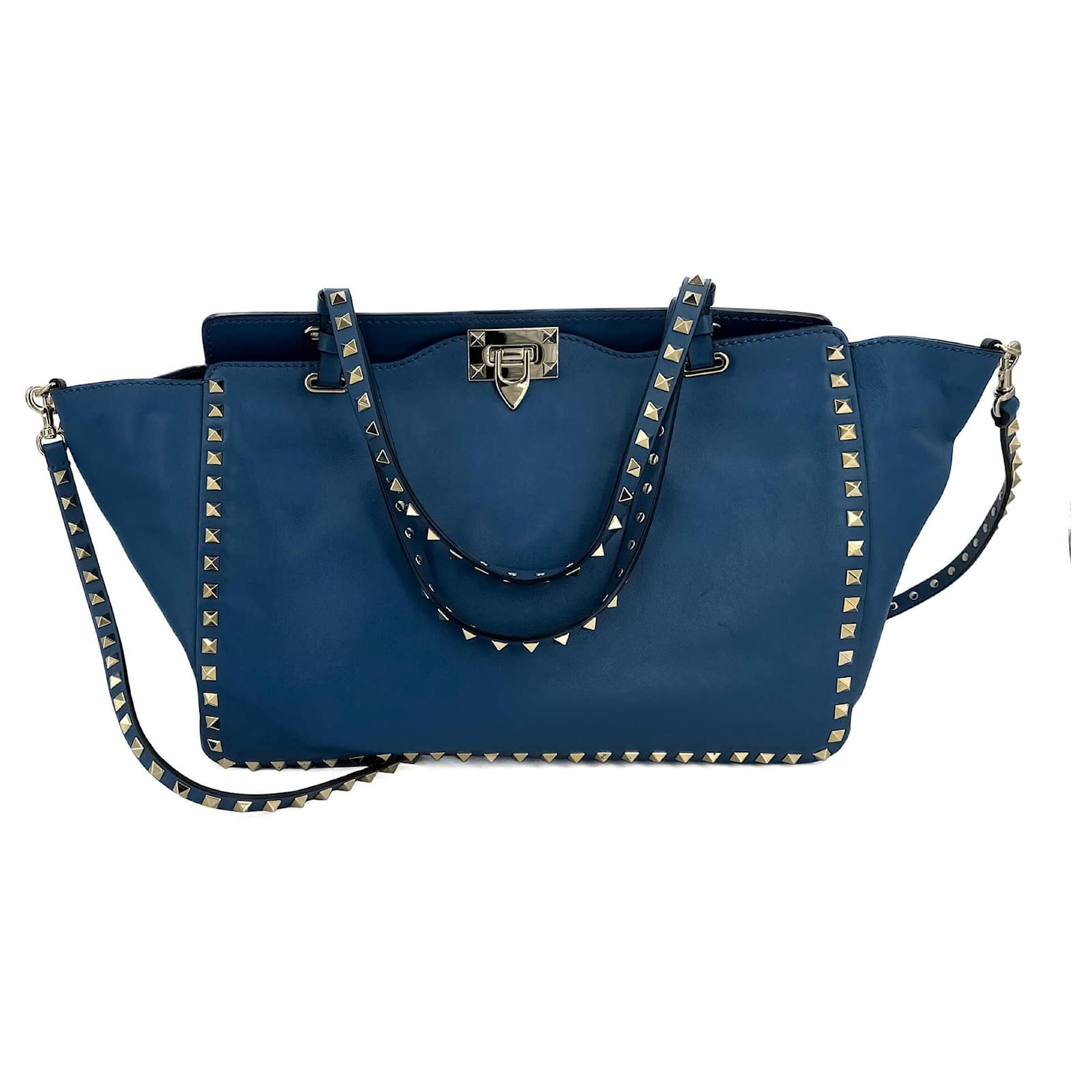 送料関税込◇VALENTINO Rockstud 2way トートバッグ Valentino Garavani Rockstud Medium Calfskin Leather 2-Ways