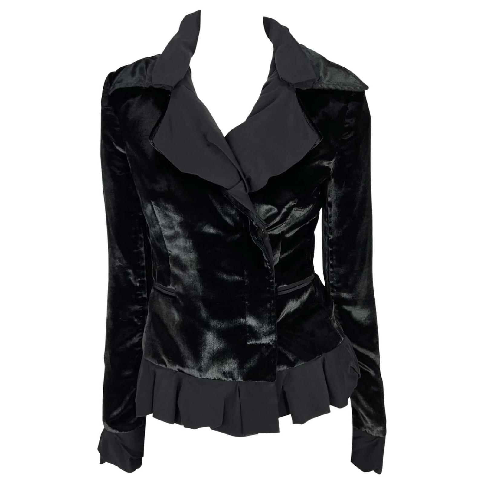 Yves Saint Laurent YSL by Tom Ford Fall 2002 Black Silk Viscose