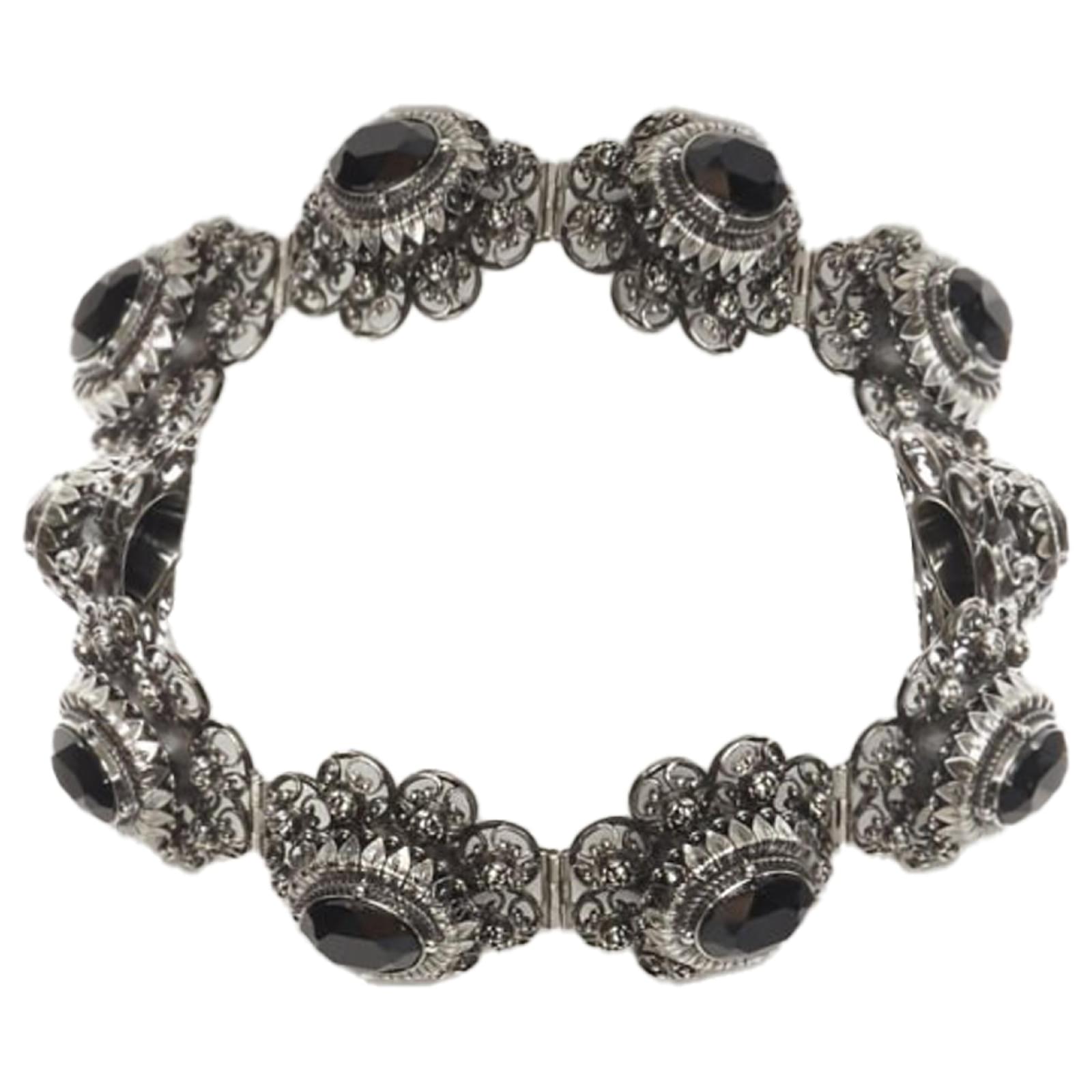 Alexander McQueen Rose Choker jewel choker necklace Silvery