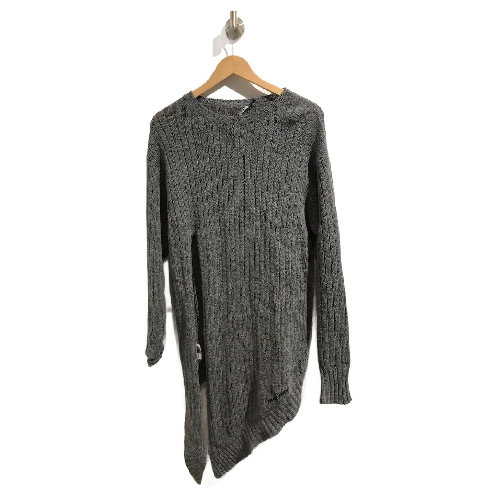 MIU MIU Knitwear T.IT 40 Wool Grey ref.1638728 - Joli Closet MIU MIU Knitwear T.IT 40 Wool Grey ref.1638728 - Joli Closet