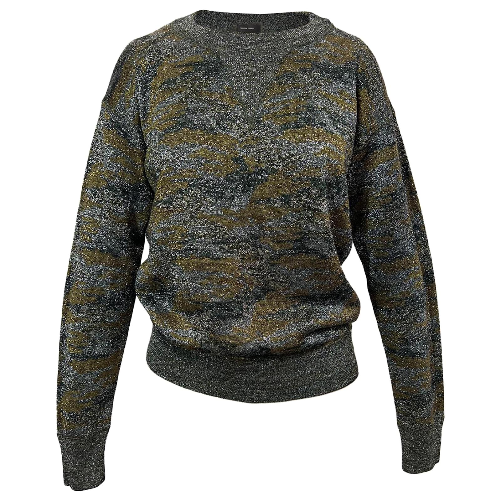 Isabel Marant Metallic Crew on sale Neck Sweater