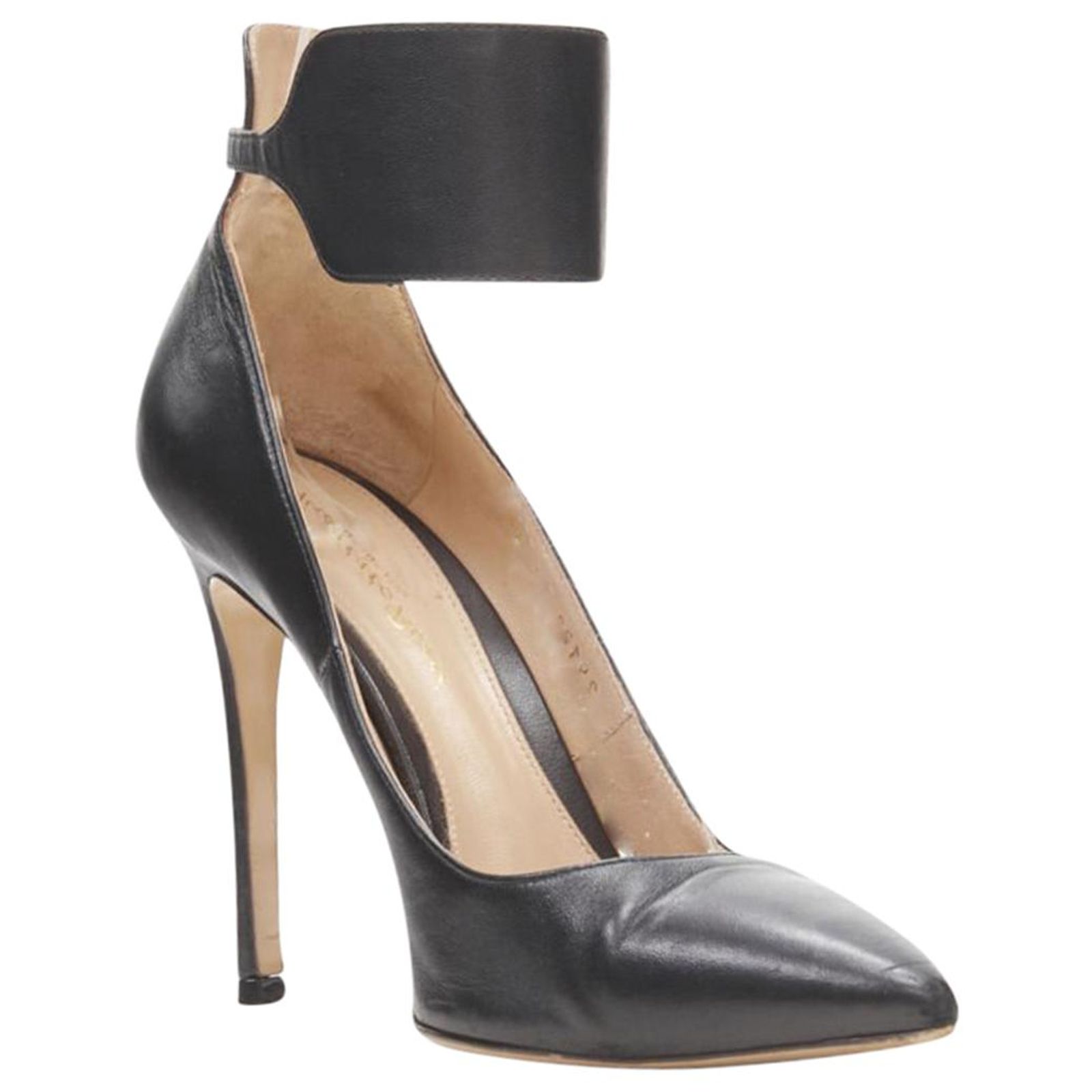 Bottines Gianvito Rossi Mackay Cuir Noir EU38.5 - Occasion - Bottes Chelsea
