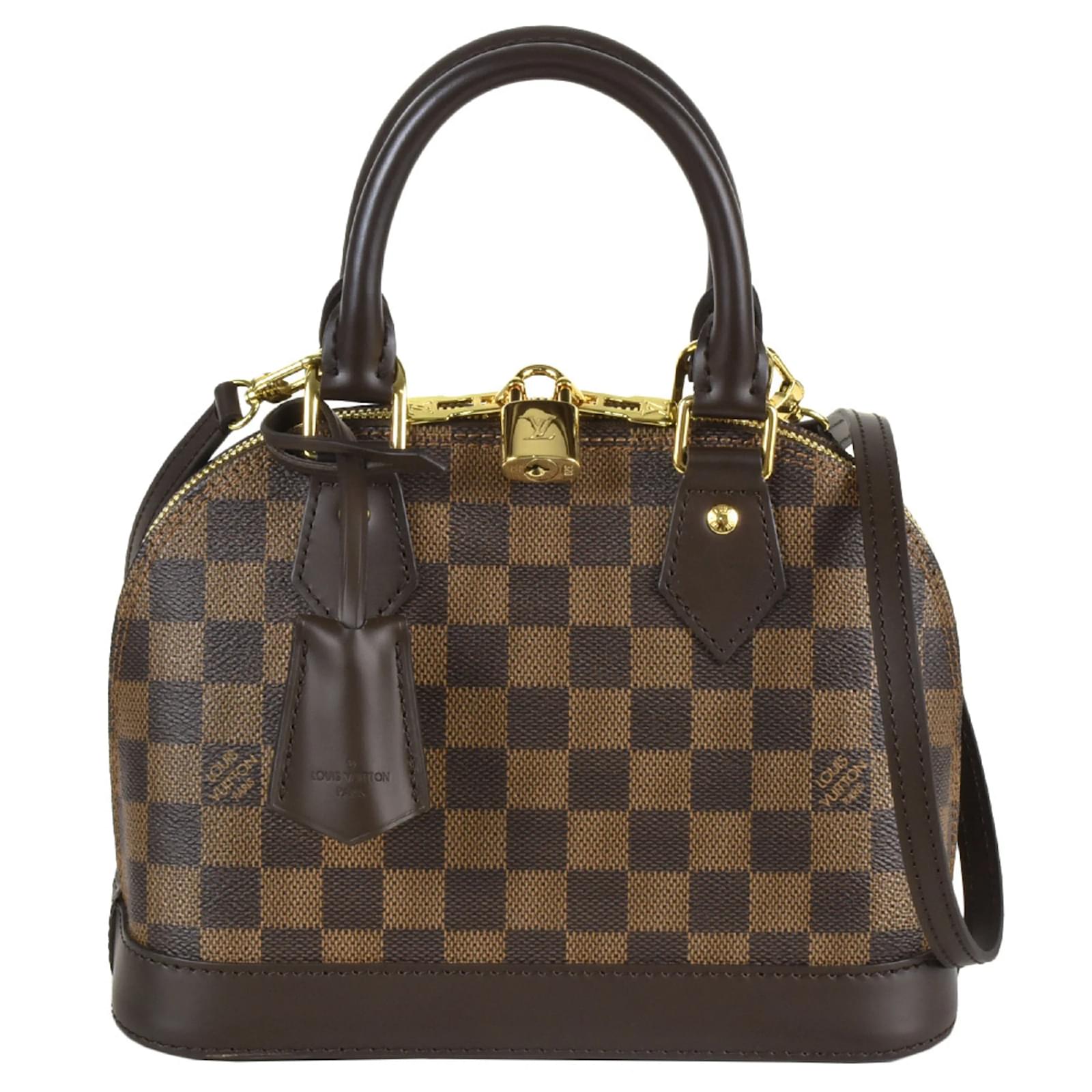 Alma Bb Damier Ebene Alma BB Damier Ebene Top Handle Bag In Coated