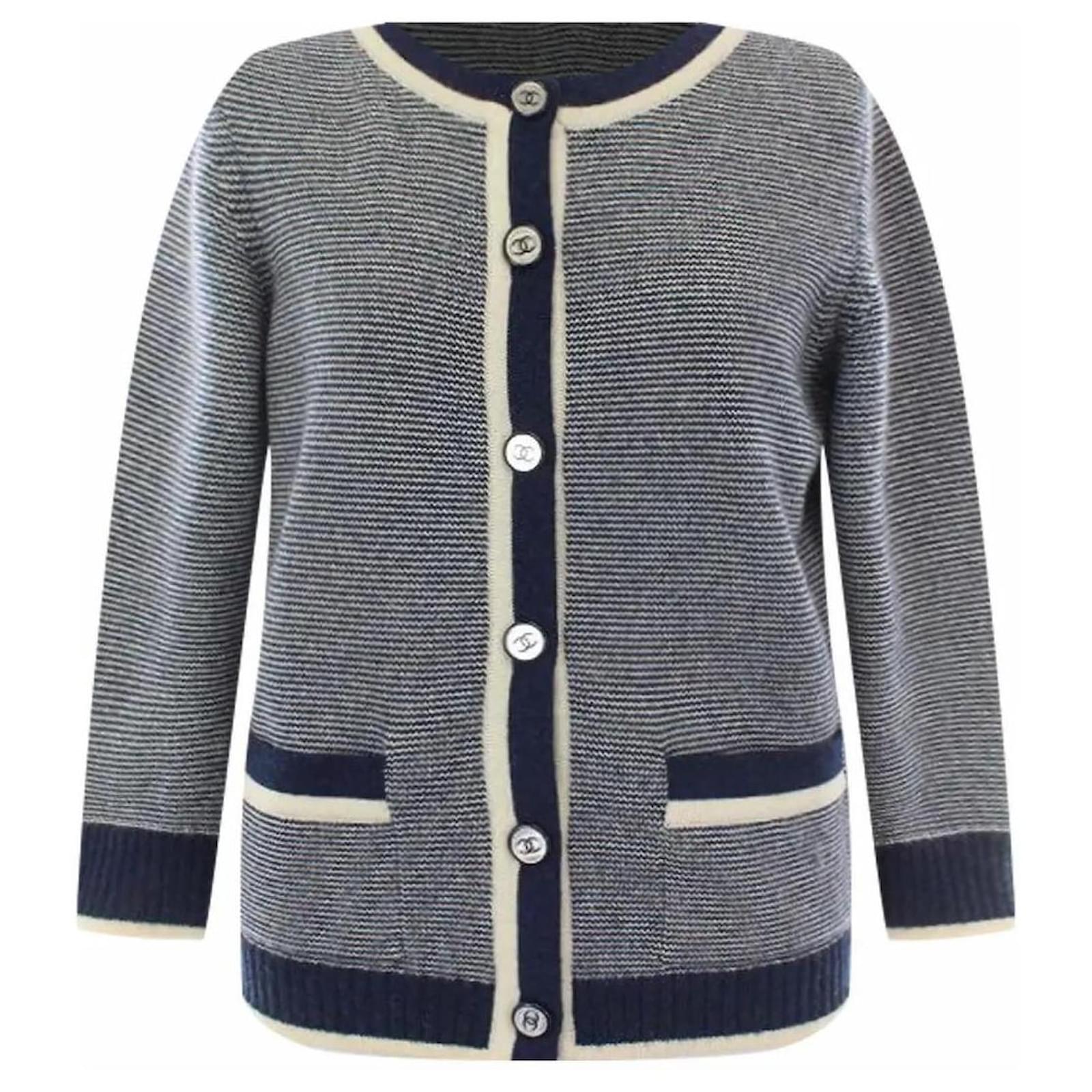 Chanel 08C 2008 Cruise Resort cashmere cardigan Claudia Schiffer 