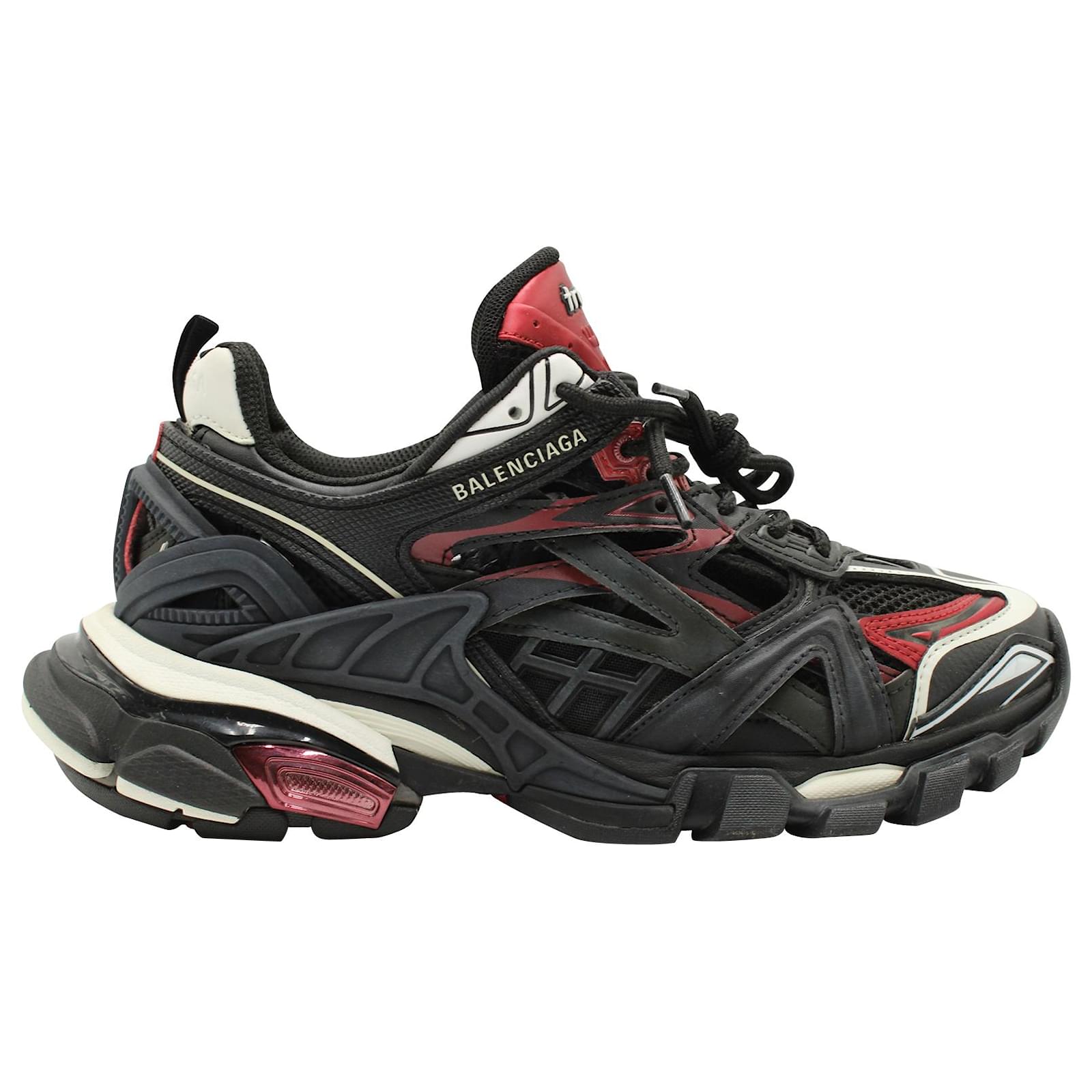 BALENCIAGA Track スニーカー ブラック/レッド サイズ44 Balenciaga Track 2. Sneakers in Black/Red Nylon ref.1641618 - Joli