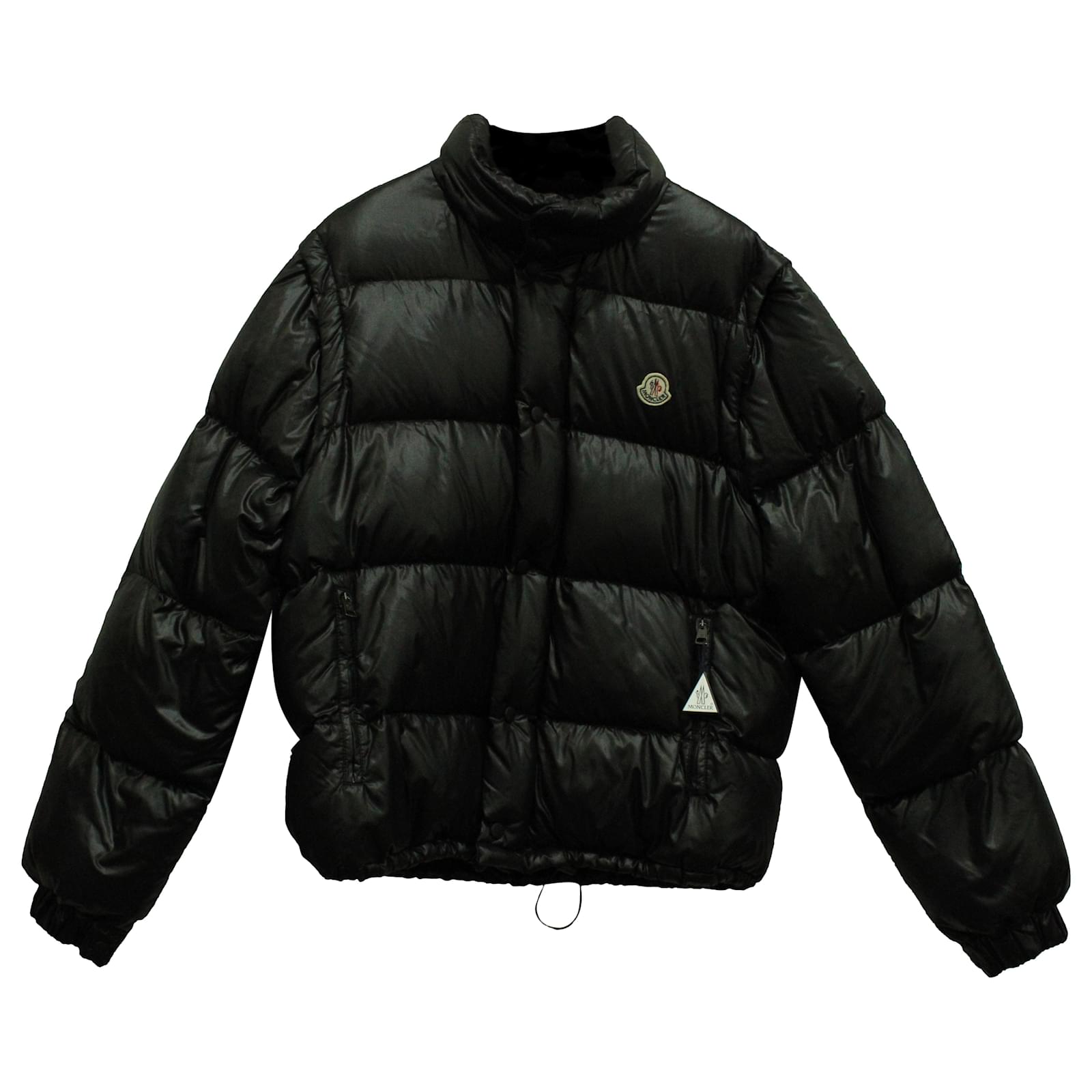 Giacca a vento Moncler con maniche staccabili in poliamide nera