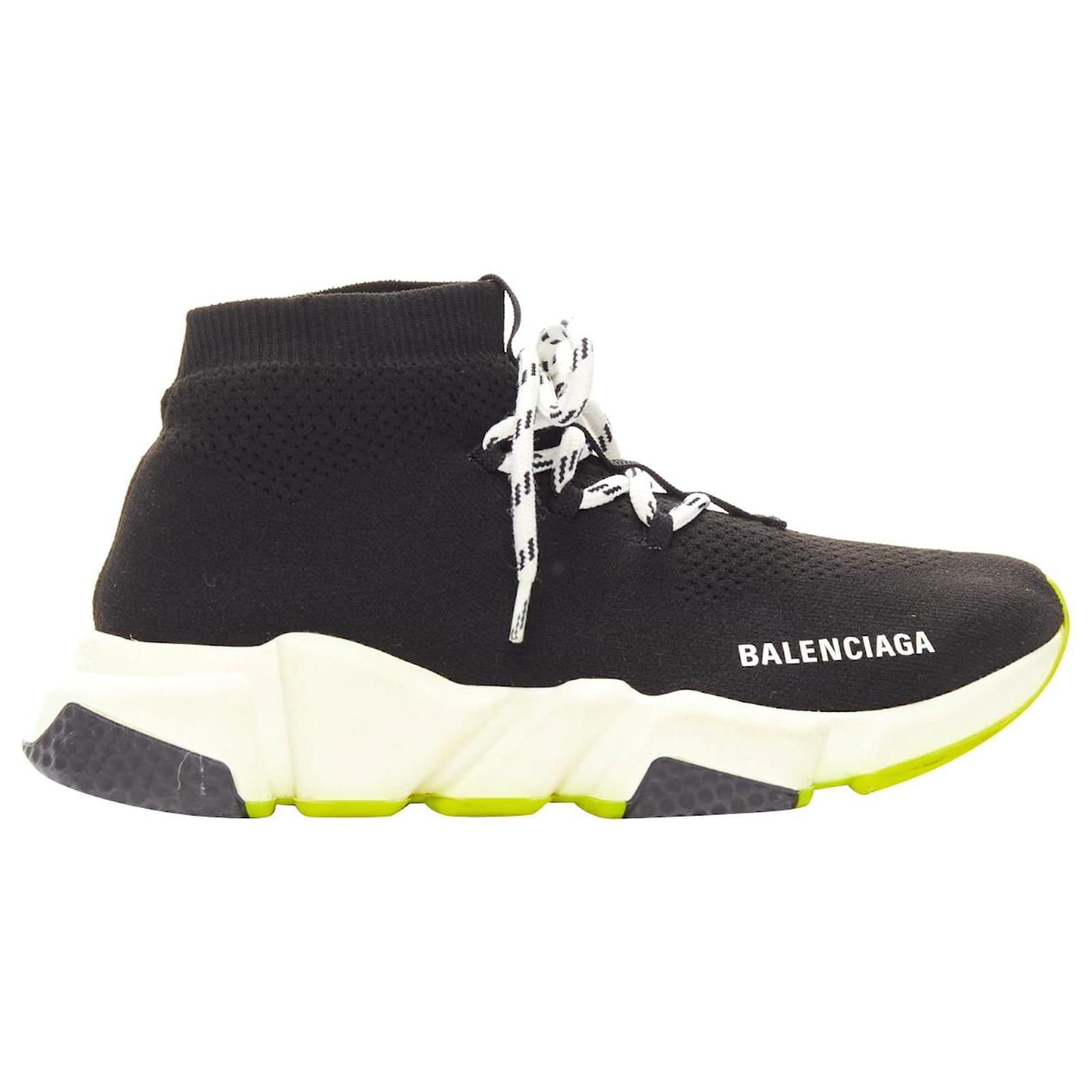 Sneakers Trainer Speed Blanche Maskim Kompozit Balenciaga Lacet