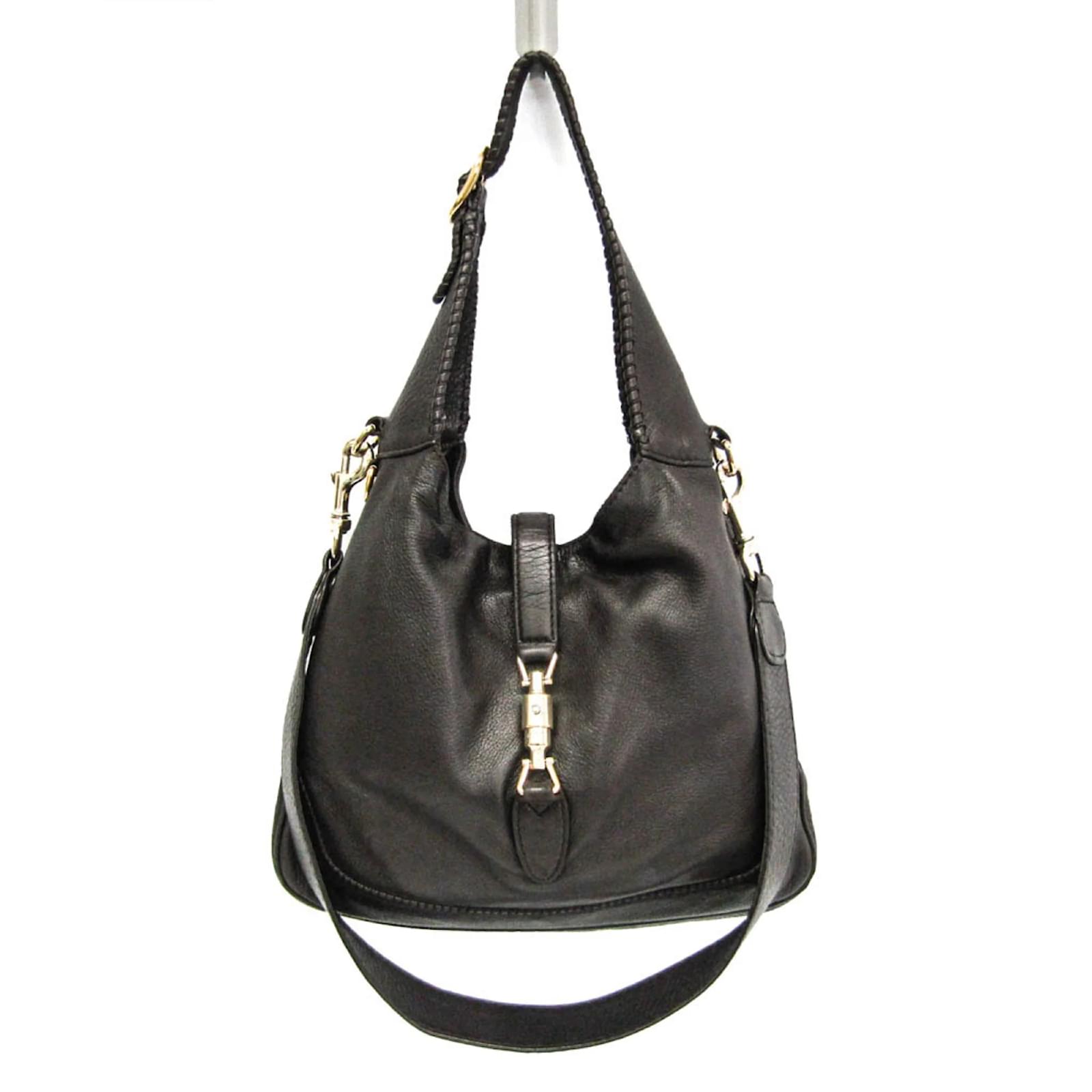 Gucci New Jackie 246907 Women's Leather Handbag Dark brown