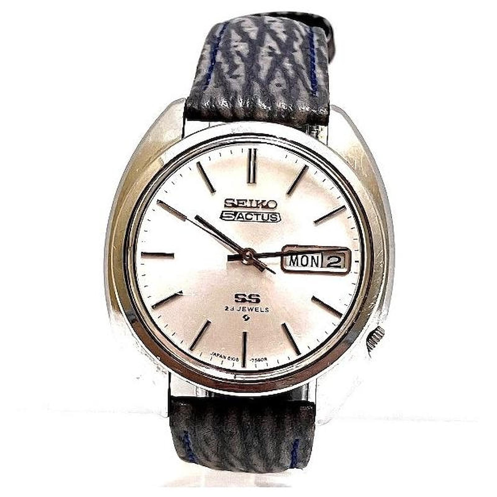 Seiko 5 Actus 6106-7003 Automatic Watch Silvery Metal ref