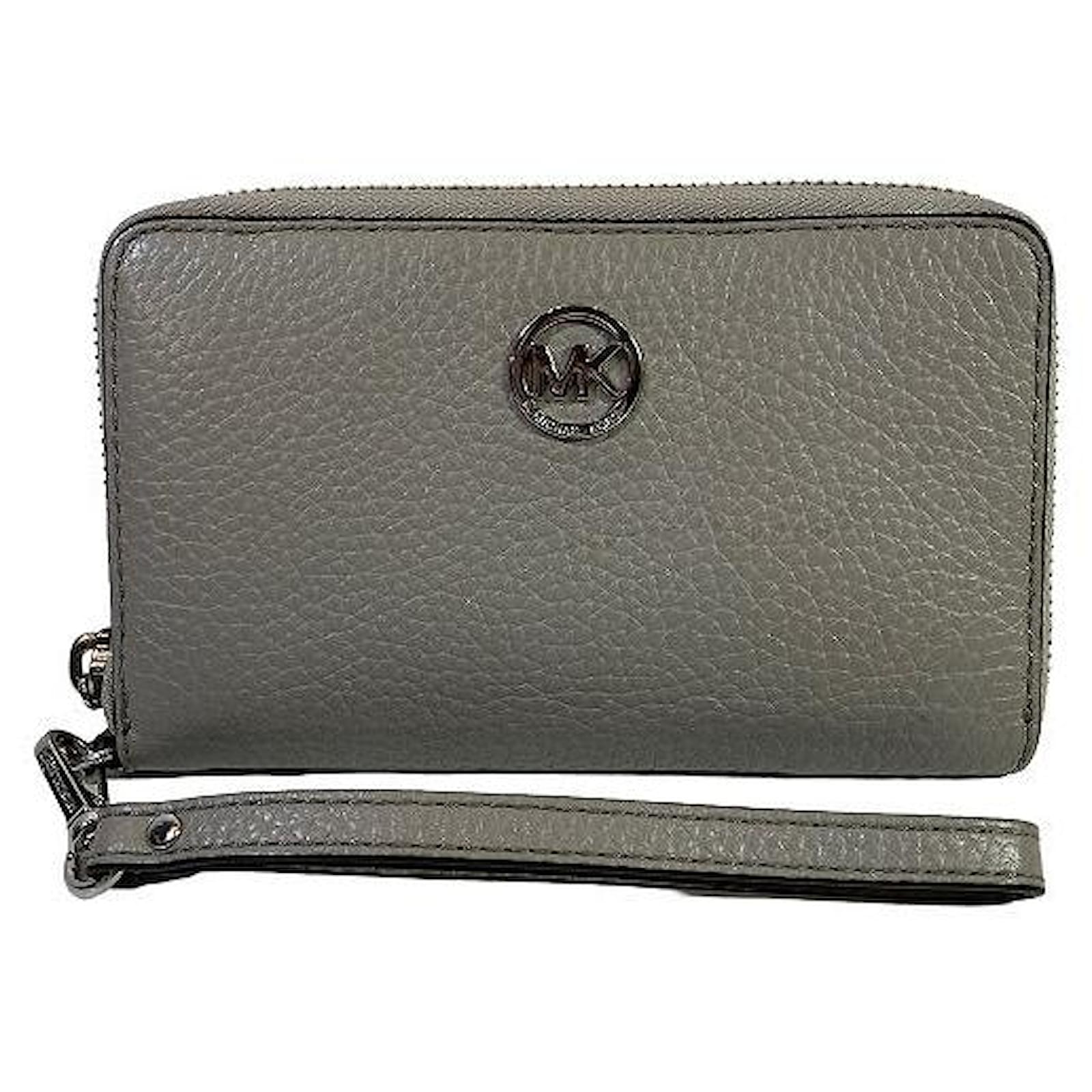 Michael kors gray wallet best sale